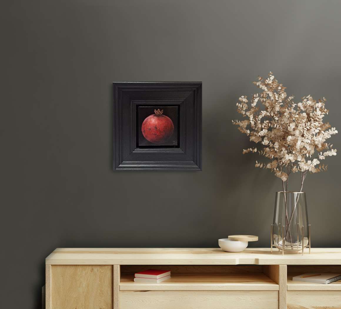 Pomegranate Ripe Pocket Painting 4c  by Dani Humberstone - Secondary Image