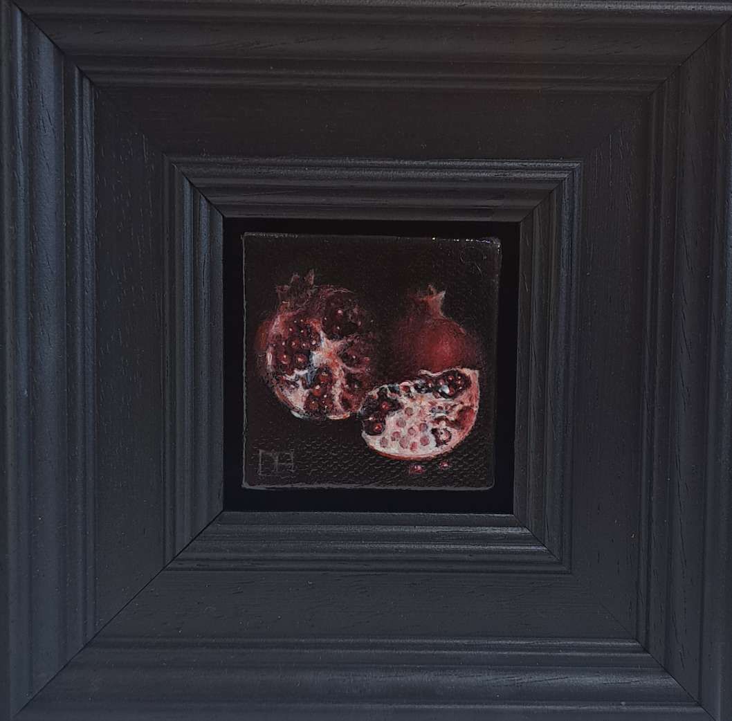Pomegranate Tableau Chiaroscuro Pocket Painting  by Dani Humberstone