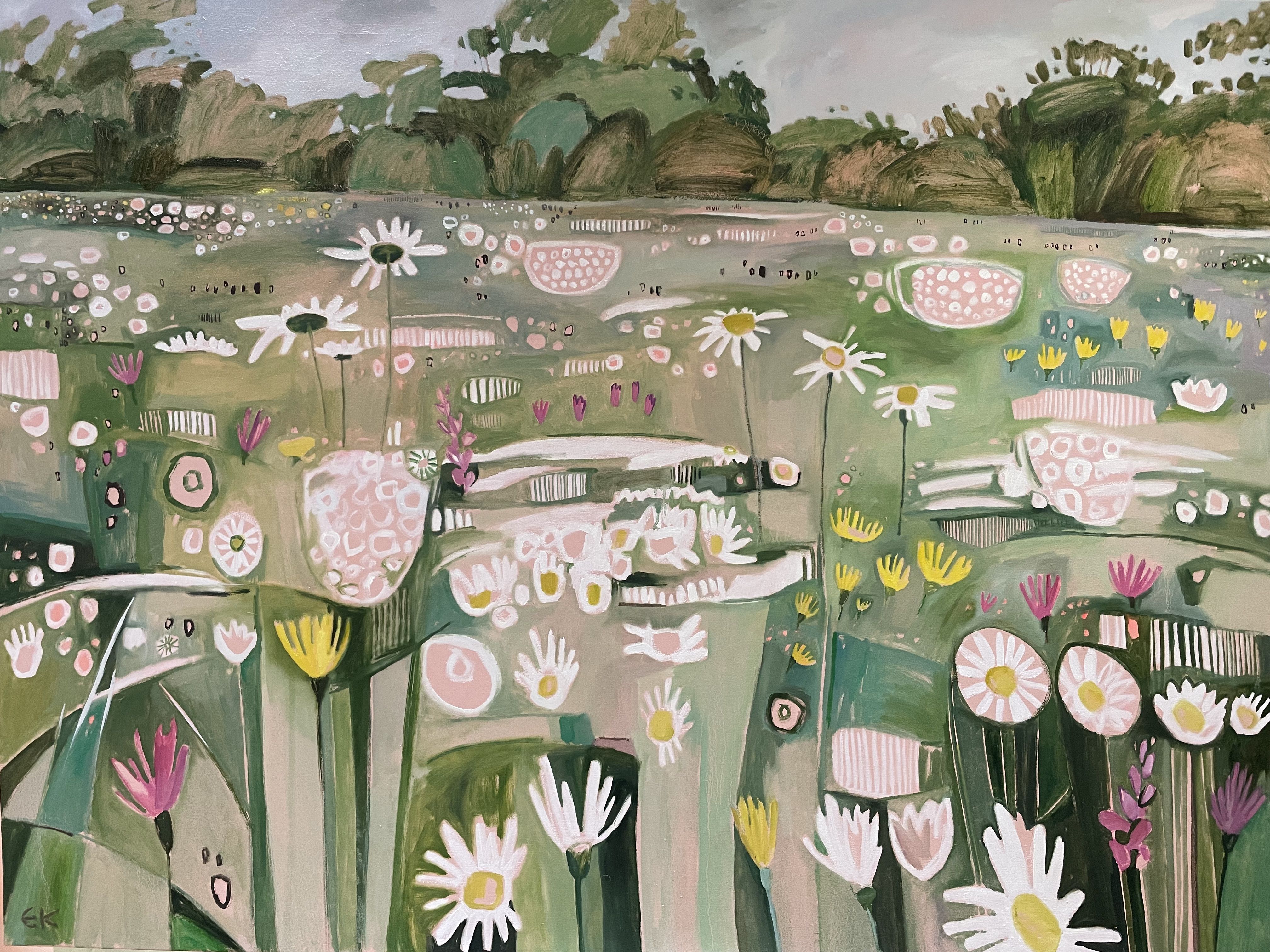 Ryewater with Ox-Eye Daisies and Cat's Ear by Elaine Kazimierczuk - Secondary Image