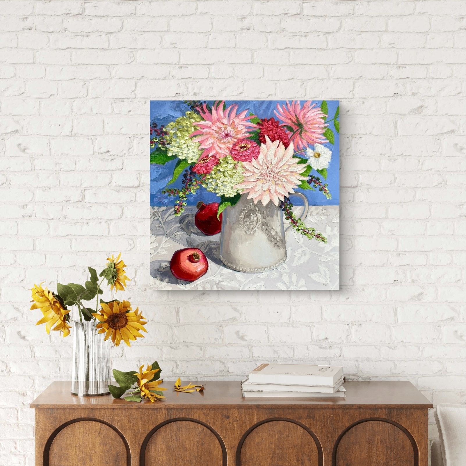 Last of the season bouquet with pomegranates by Halima Washington-Dixon - Secondary Image