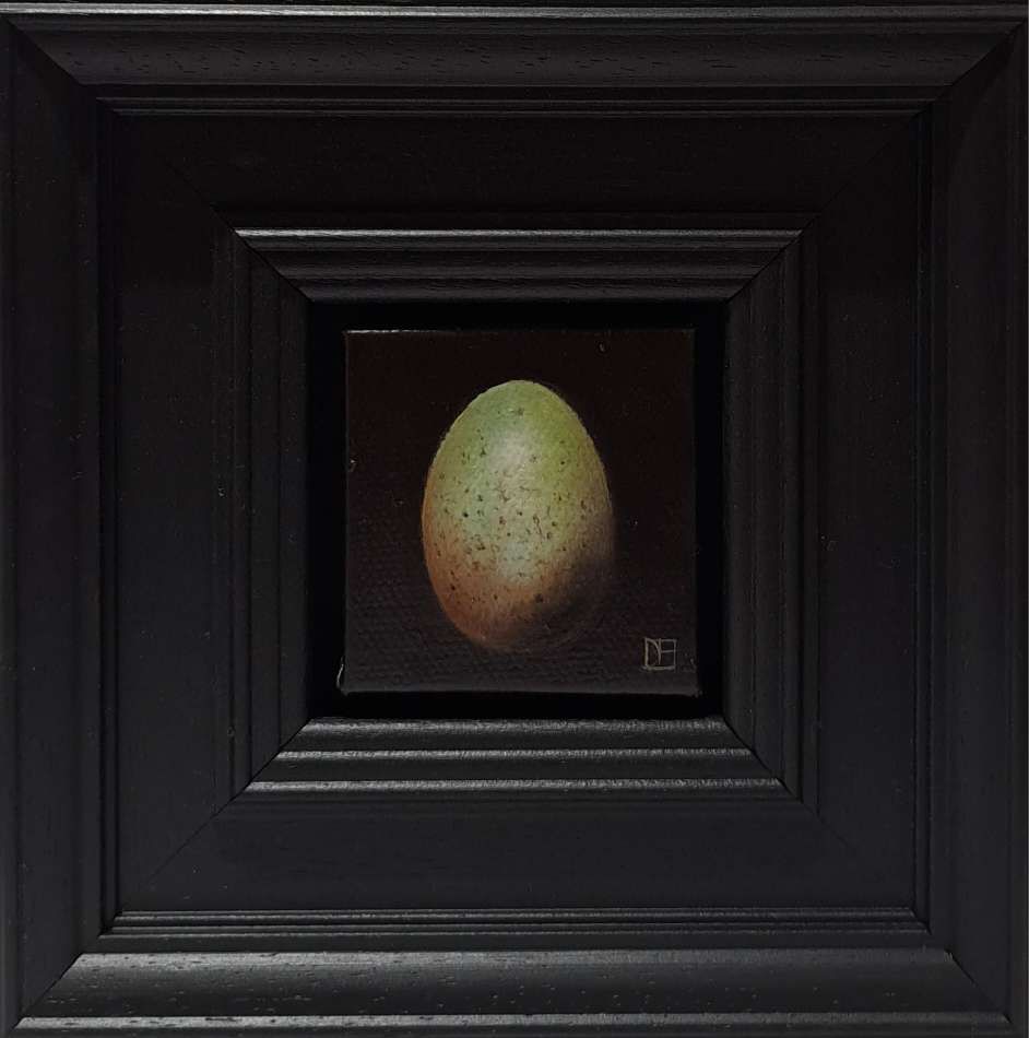 Blackbird's Egg Greenish Pocket Painting  by Dani Humberstone
