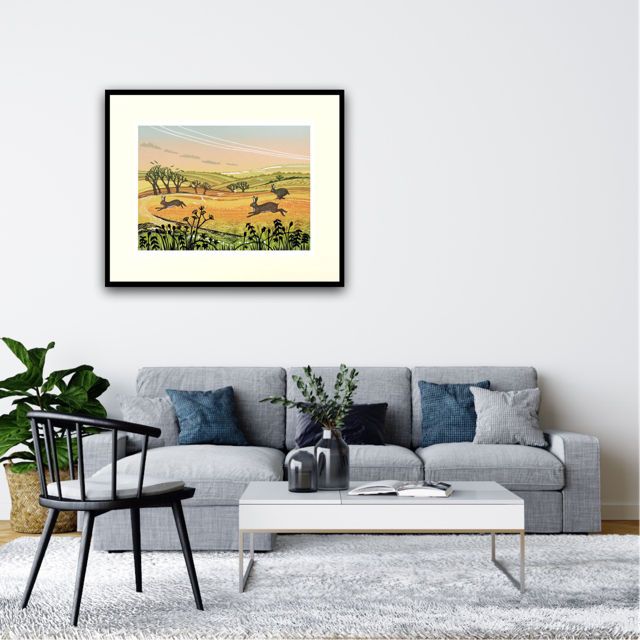 Running Hares by Rob Barnes - Secondary Image