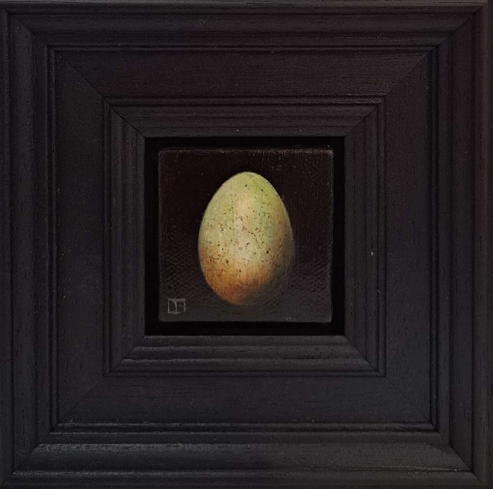 Egg Blackbird's Greenish Pocket Painting 3c by Dani Humberstone