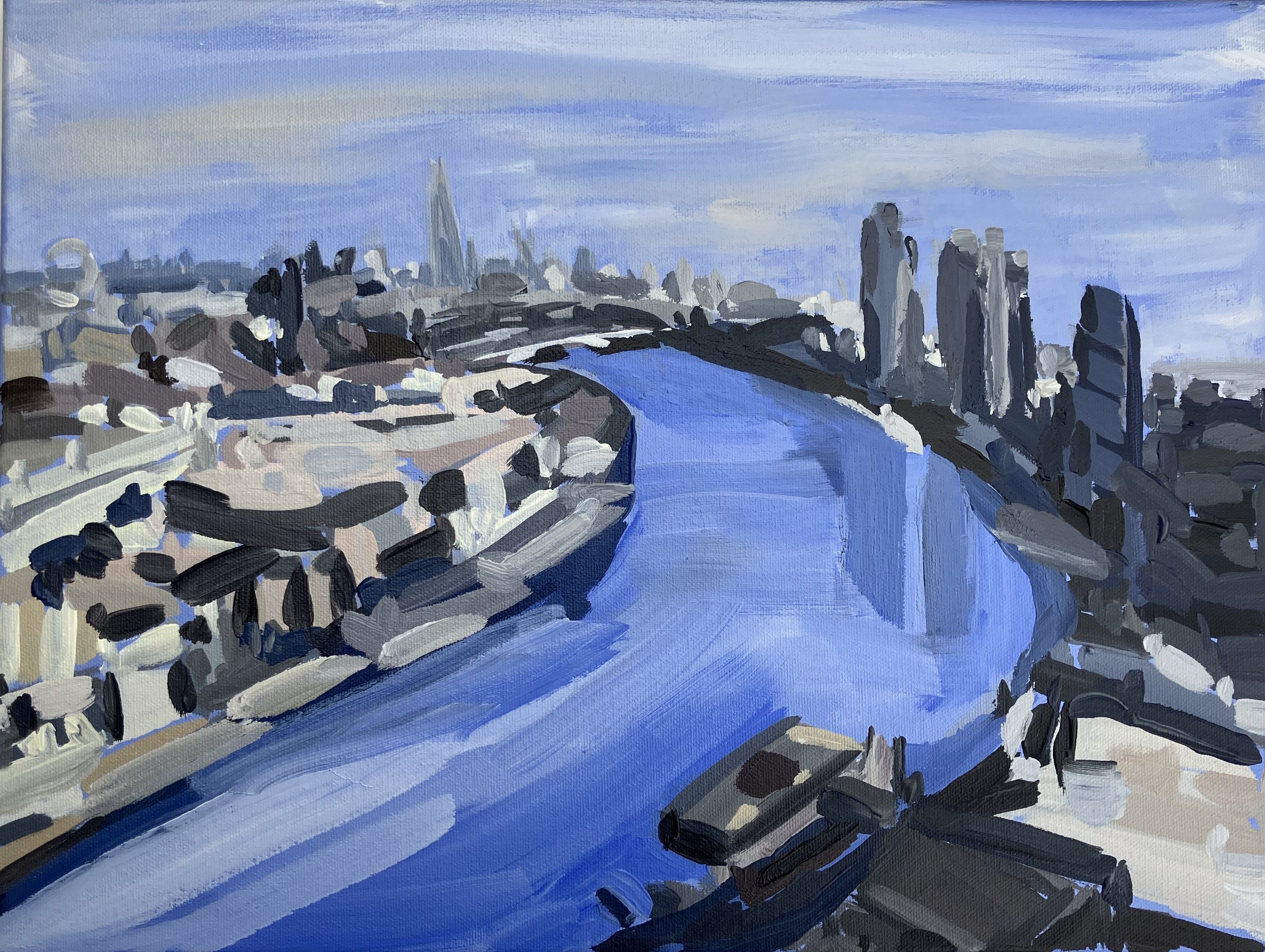 VIEW FROM THE TOP OF BATTERSEA POWER STATION by Sarah Adams