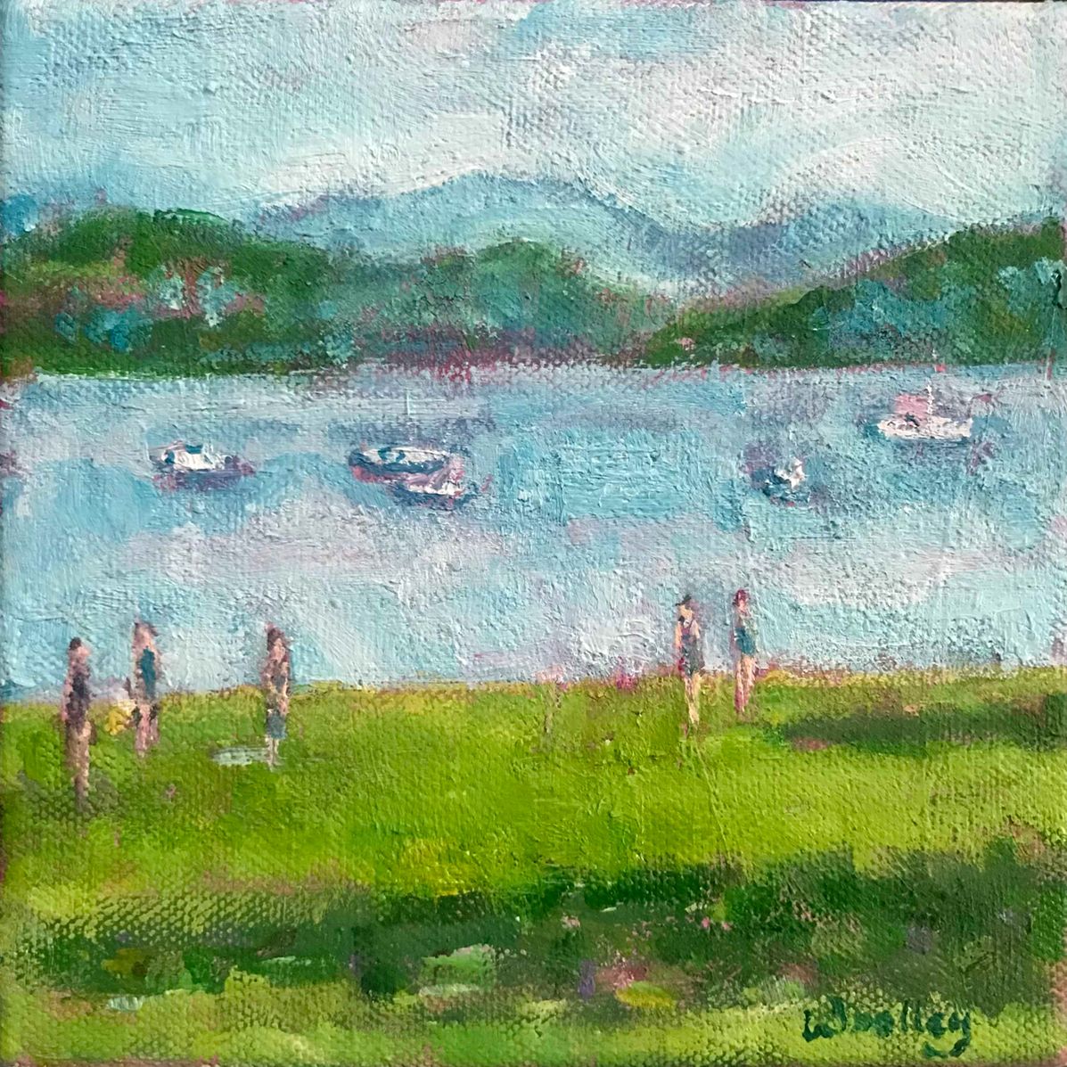Windermere Boats by Eleanor Woolley
