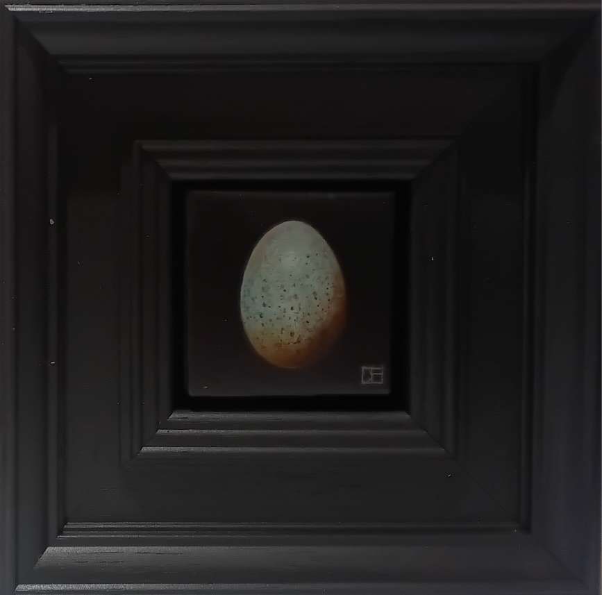 Blackbird's Egg Blue Pocket Painting 5 by Dani Humberstone