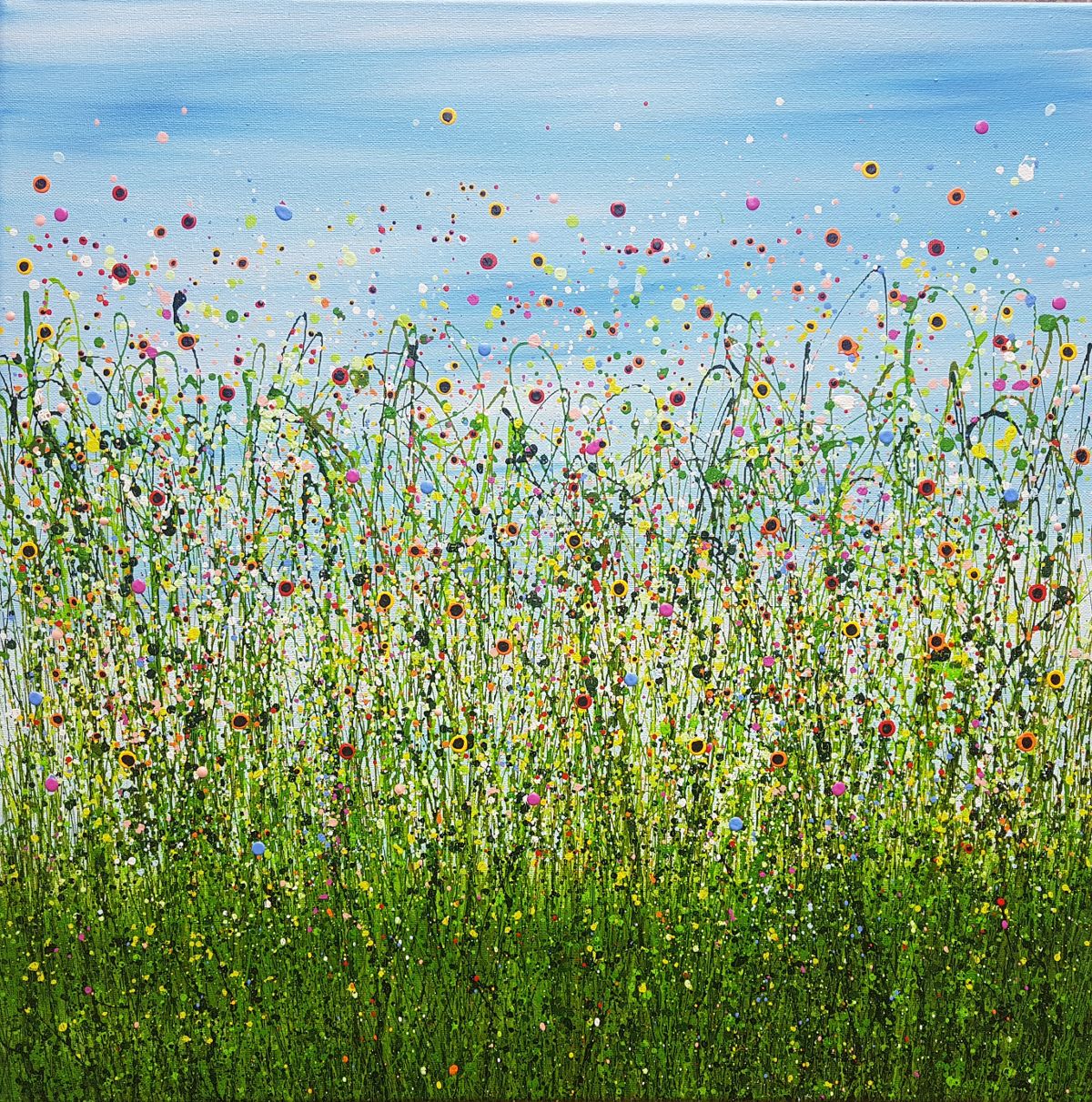 Morning Poppy Meadows #13 by Lucy Moore