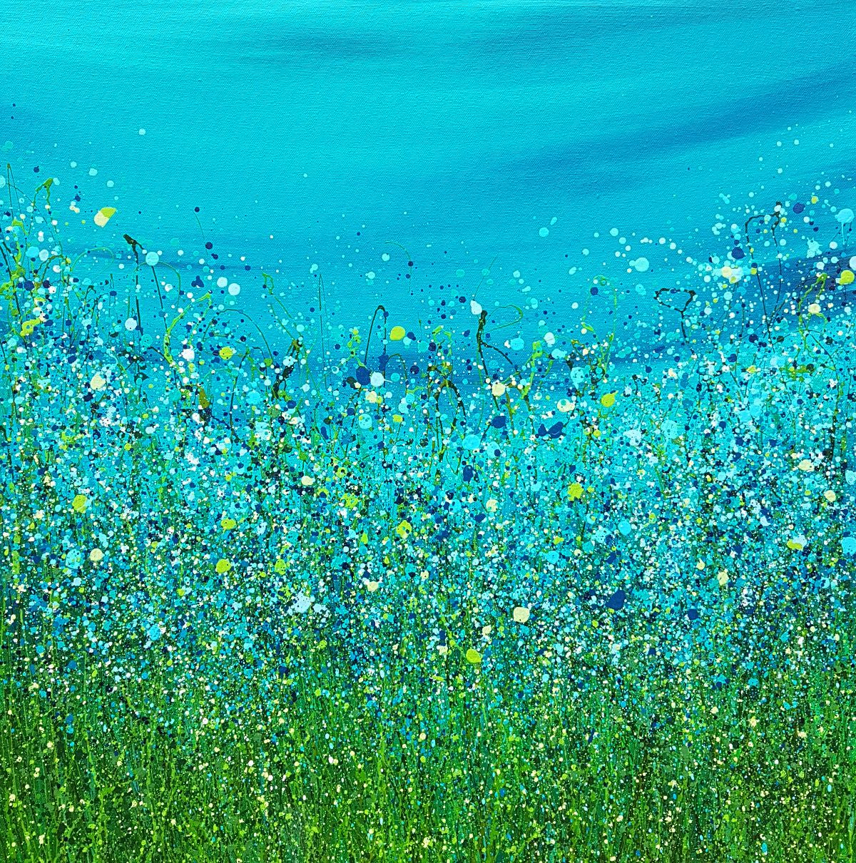 Turquoise Rush Meadows by Lucy Moore