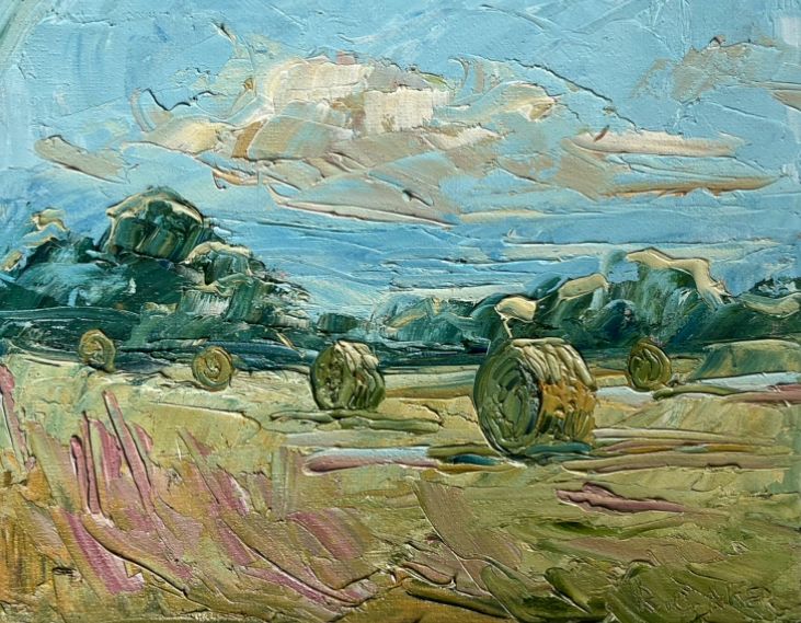 Bibury - big bales II by Rupert Aker