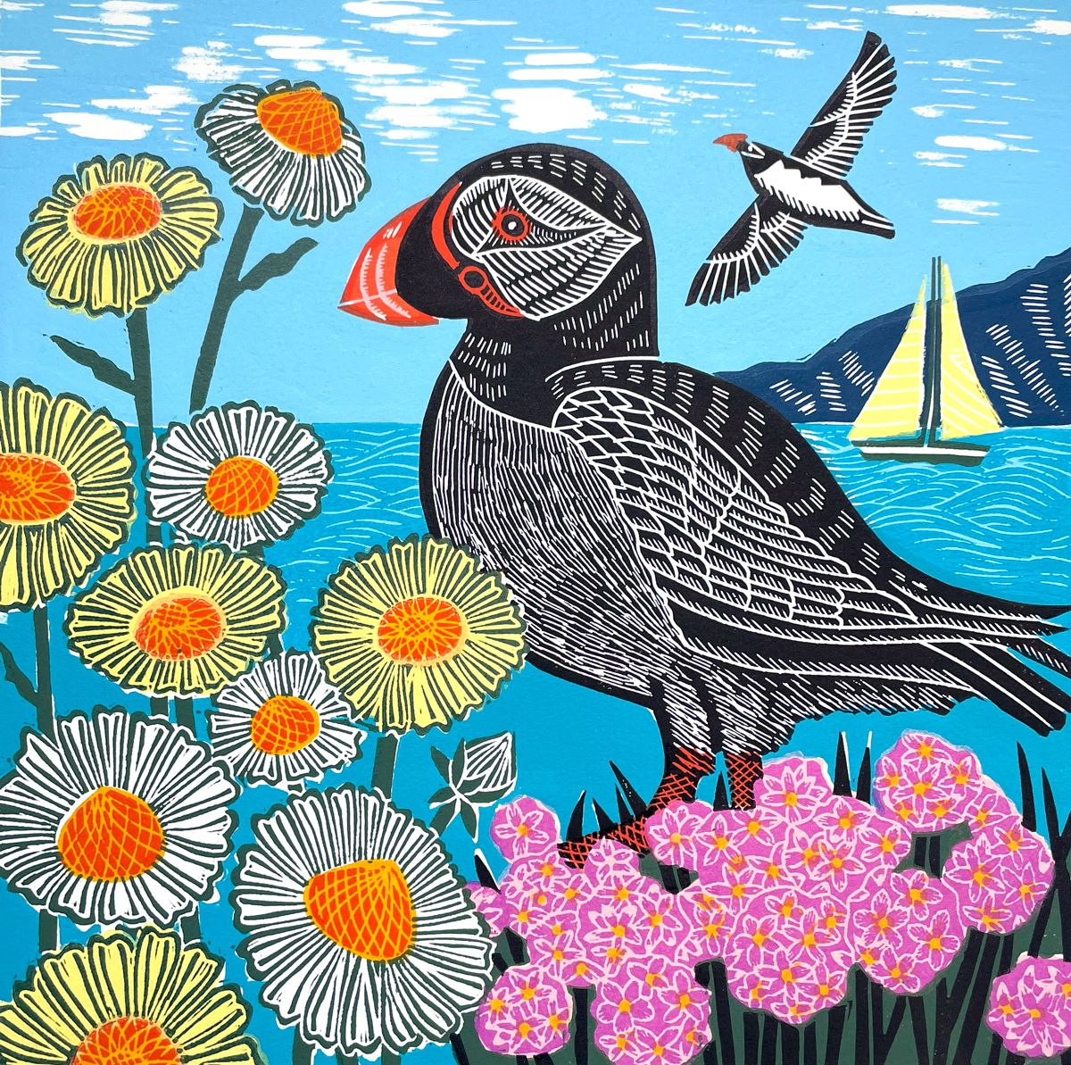 Proud Puffin by Kate Heiss