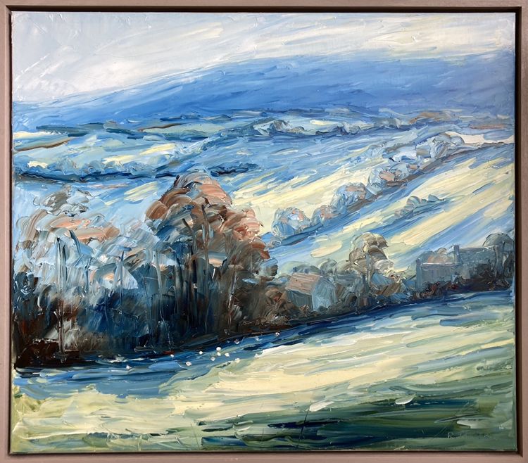 Sheepscombe, winter by Rupert Aker