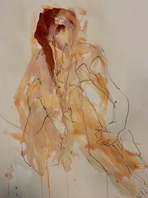 Sophie seated by Judith Brenner