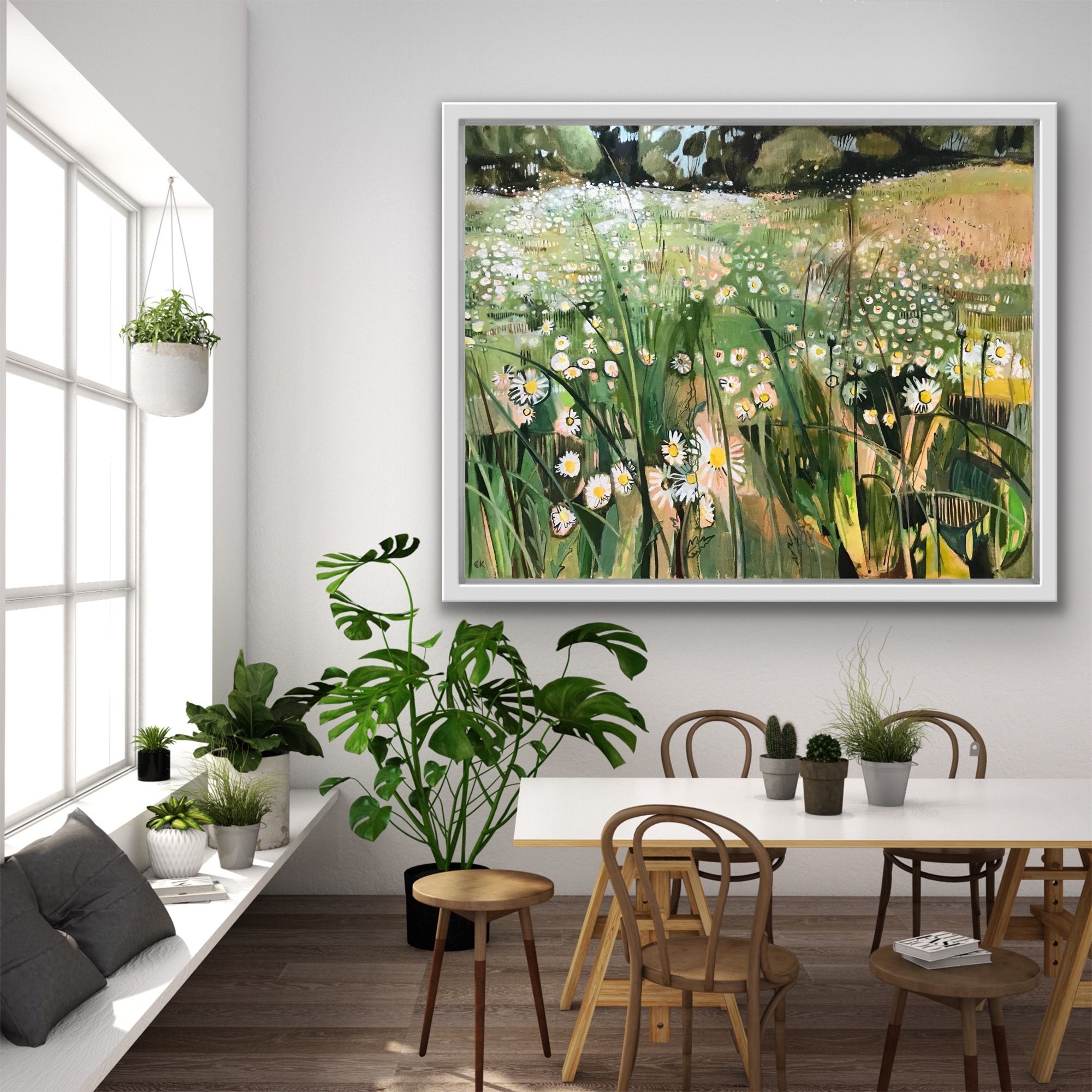 Ox-Eye Daisies II by Elaine Kazimierczuk - Secondary Image
