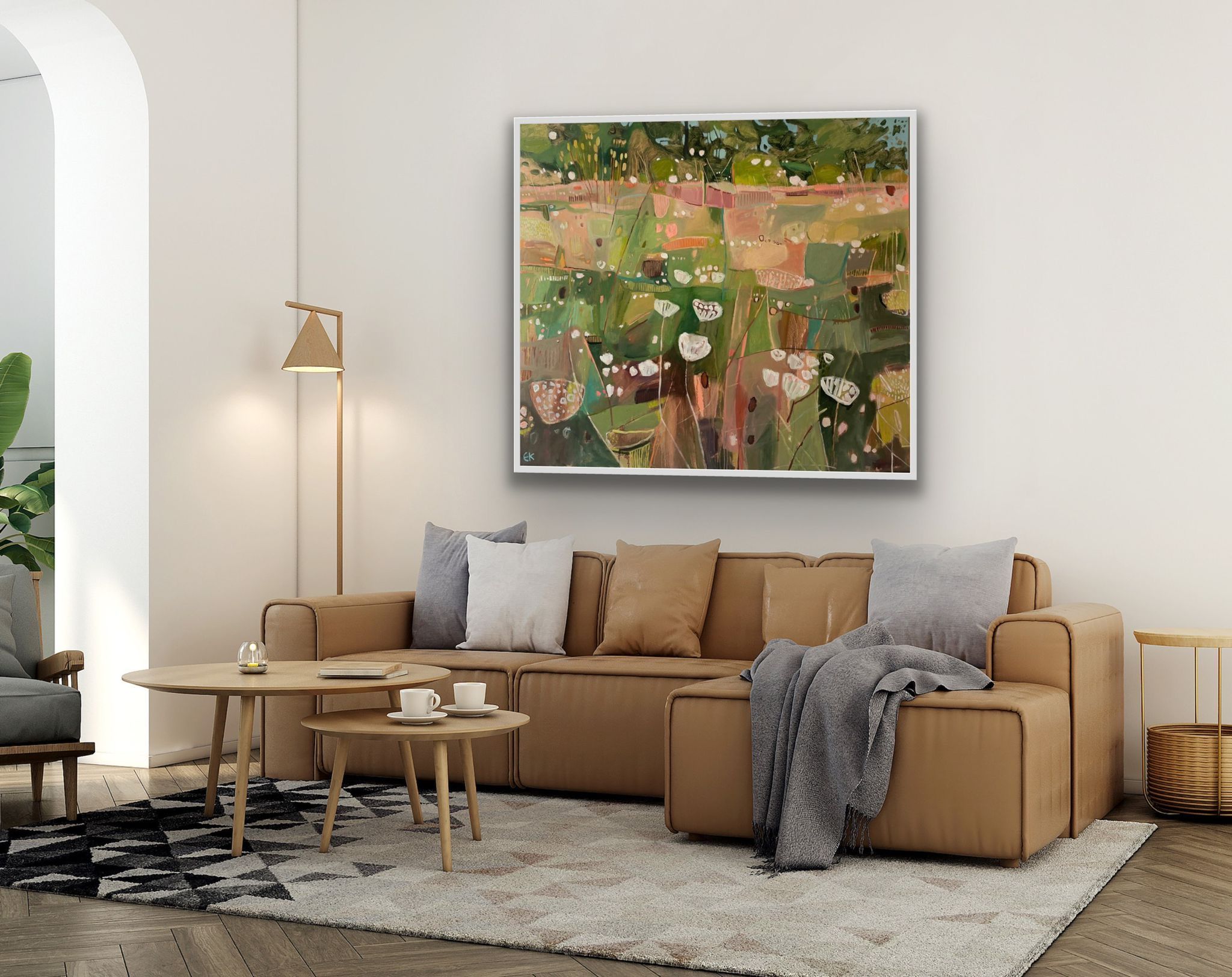 Tuscany Meadow with Wild Carrot II by Elaine Kazimierczuk - Secondary Image