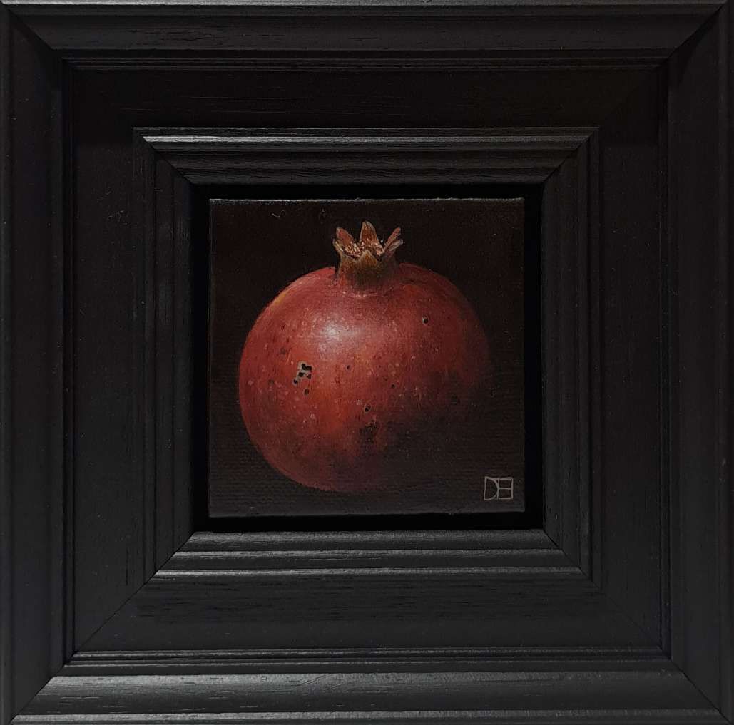Pomegranate Ripe Red Pocket Painting 2 by Dani Humberstone