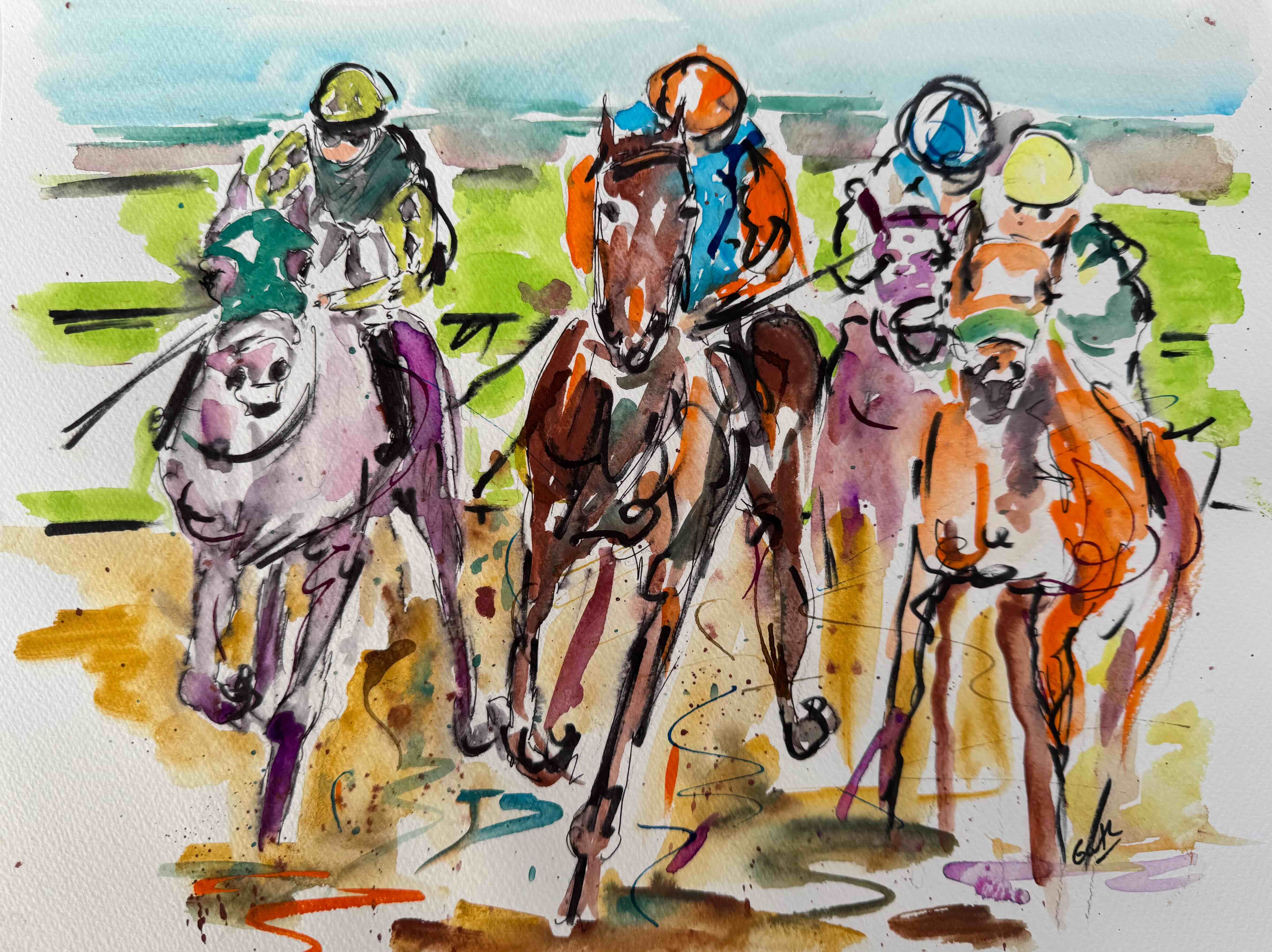 Me First - Horse Racing by Garth Bayley