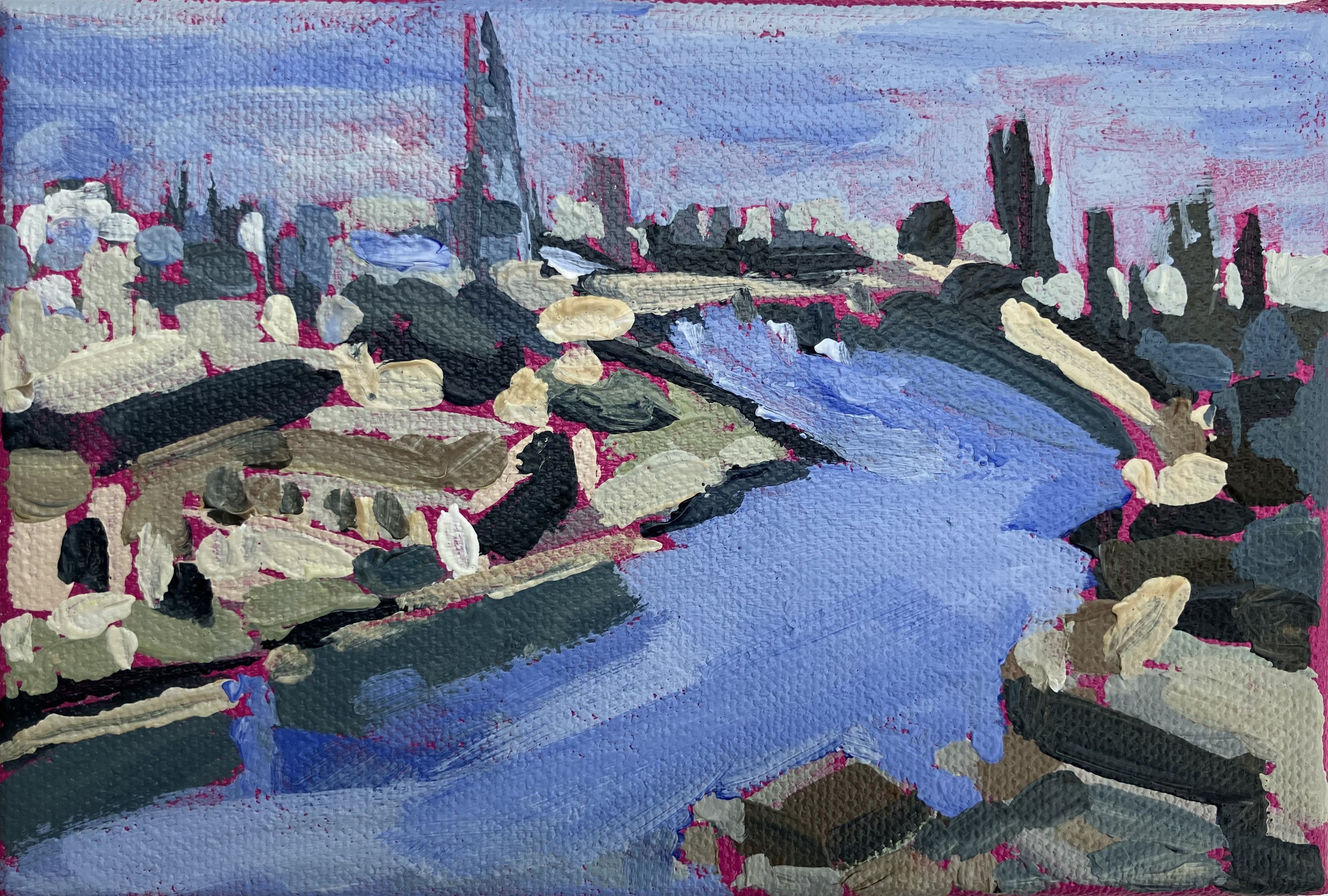 DINKY VEW FROM BATTERSEA POWER STATION 1 by Sarah Adams - Secondary Image