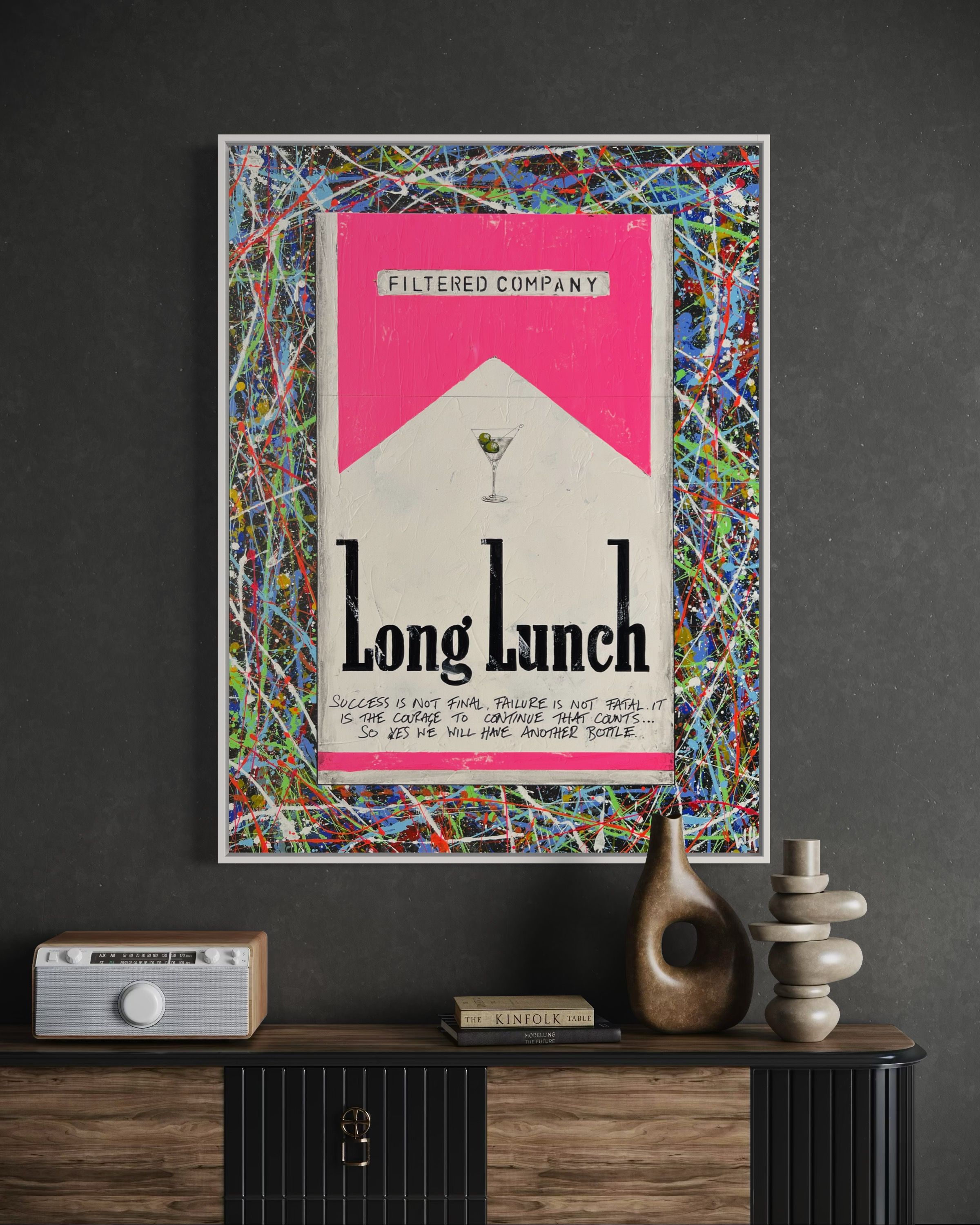 Winston and Pollock's Pink Long Lunch  by William Richard Hylton - Secondary Image