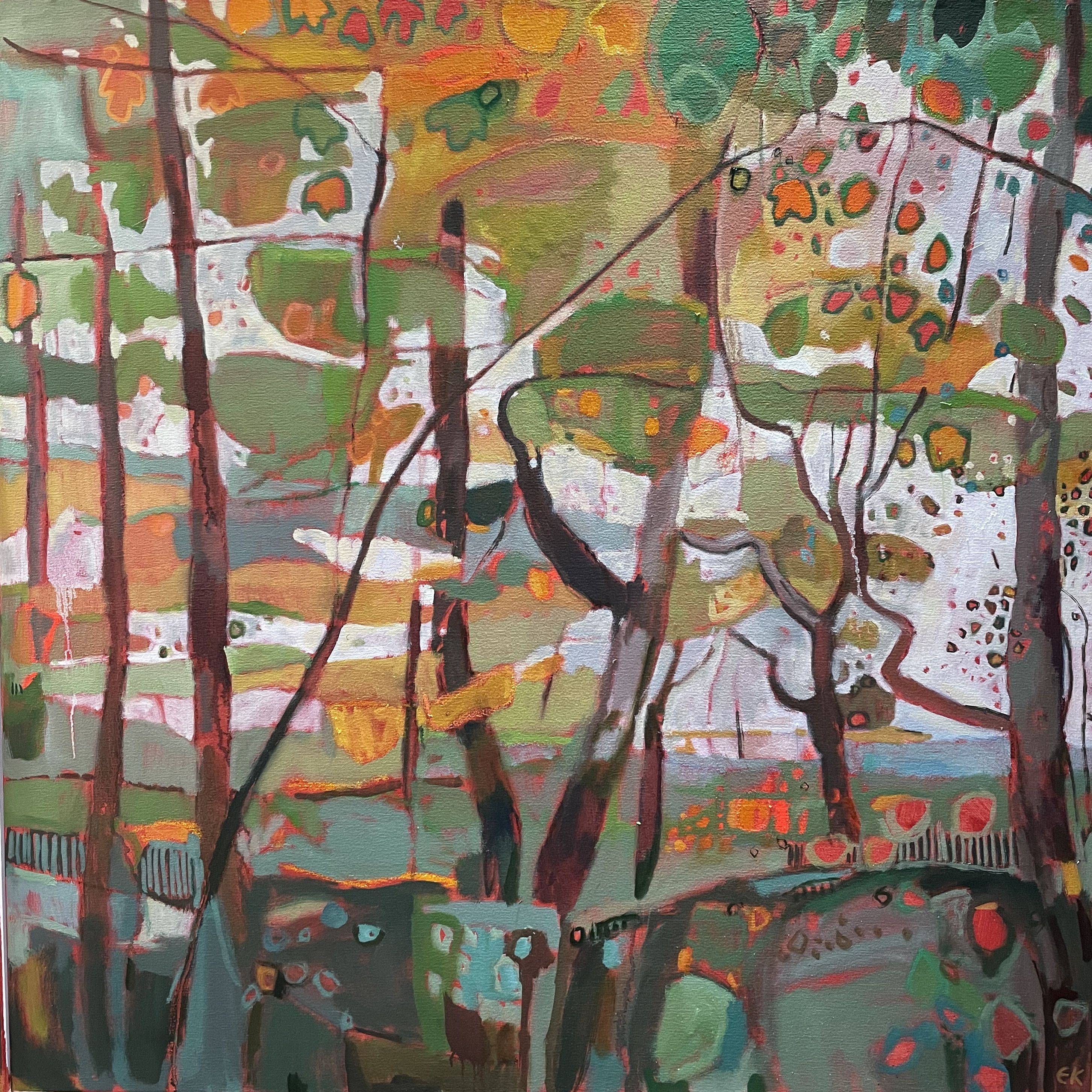 Soft Autumn Shades in Bunny Wood by Elaine Kazimierczuk