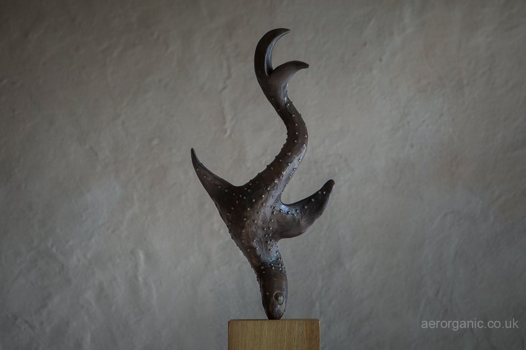 BIRD SWALLOWING FISH ( Homage to Gaudier Brzeska ) by Adam Warwick Hall