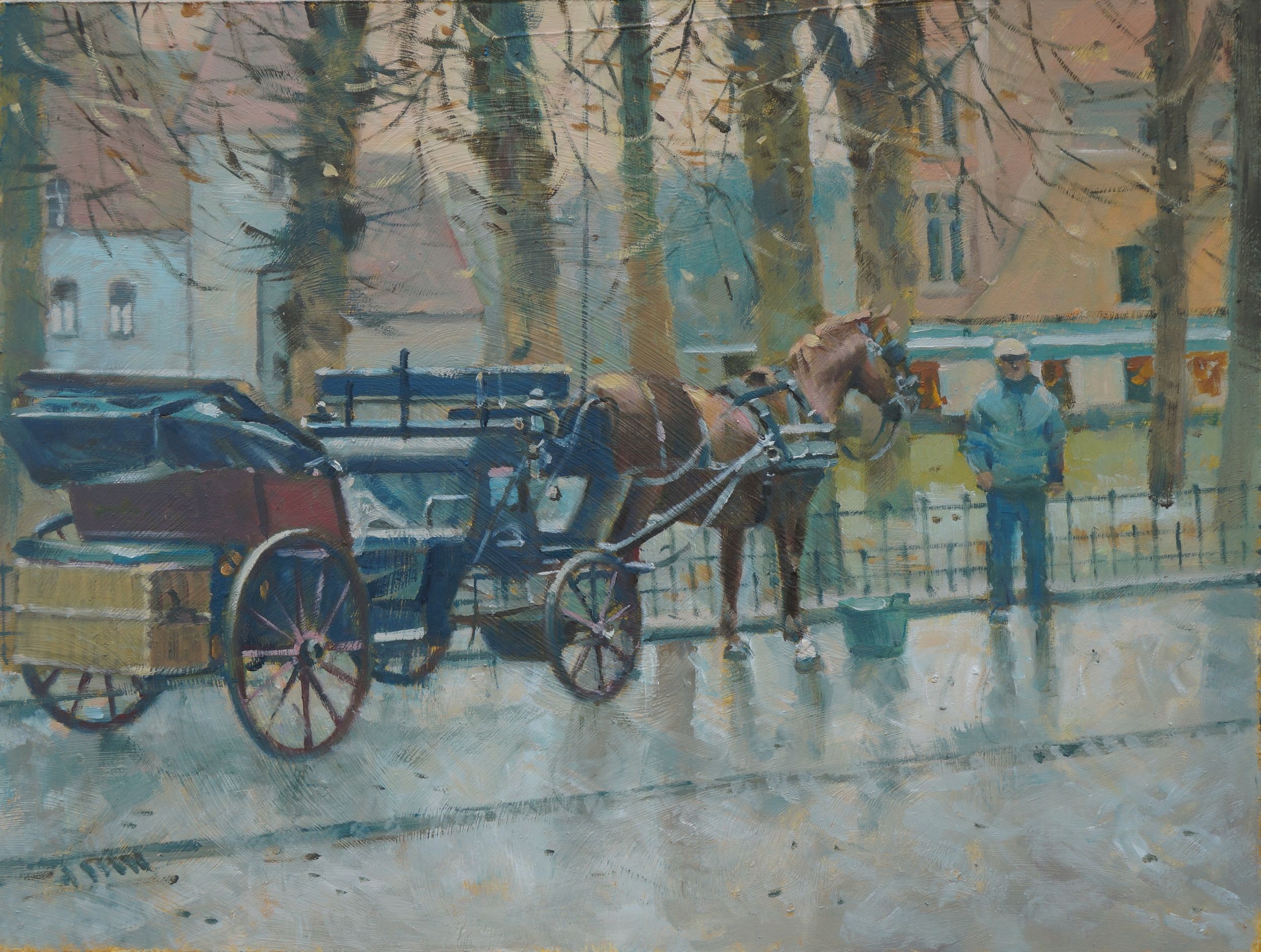 Winter Dusk, Brugge by Colin Allbrook