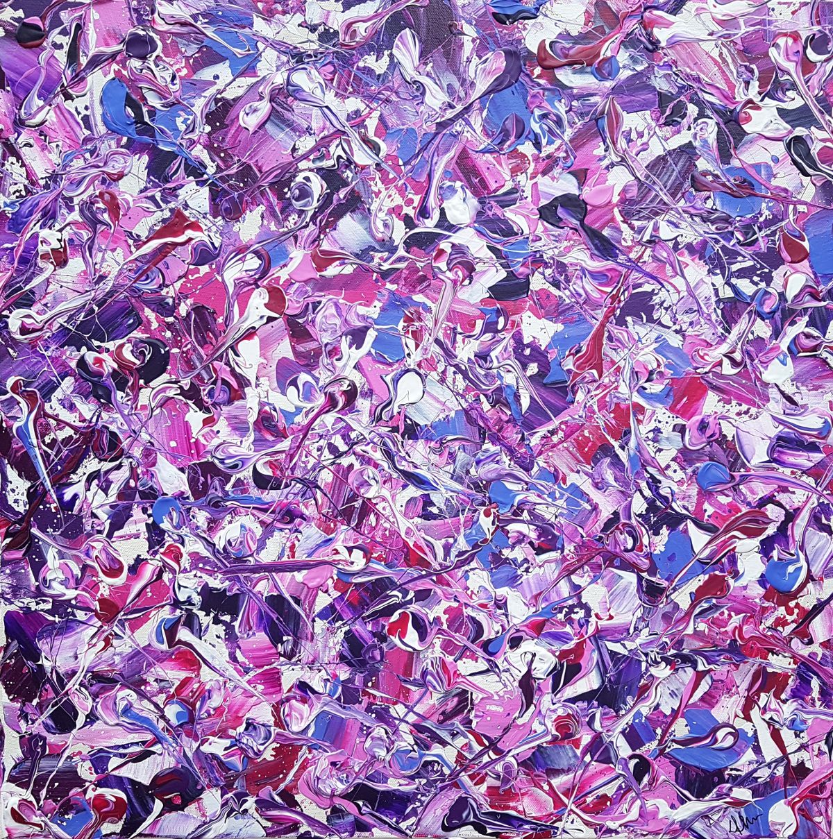 Abstract Synapses - Amethyst Twilight #2 by Lucy Moore