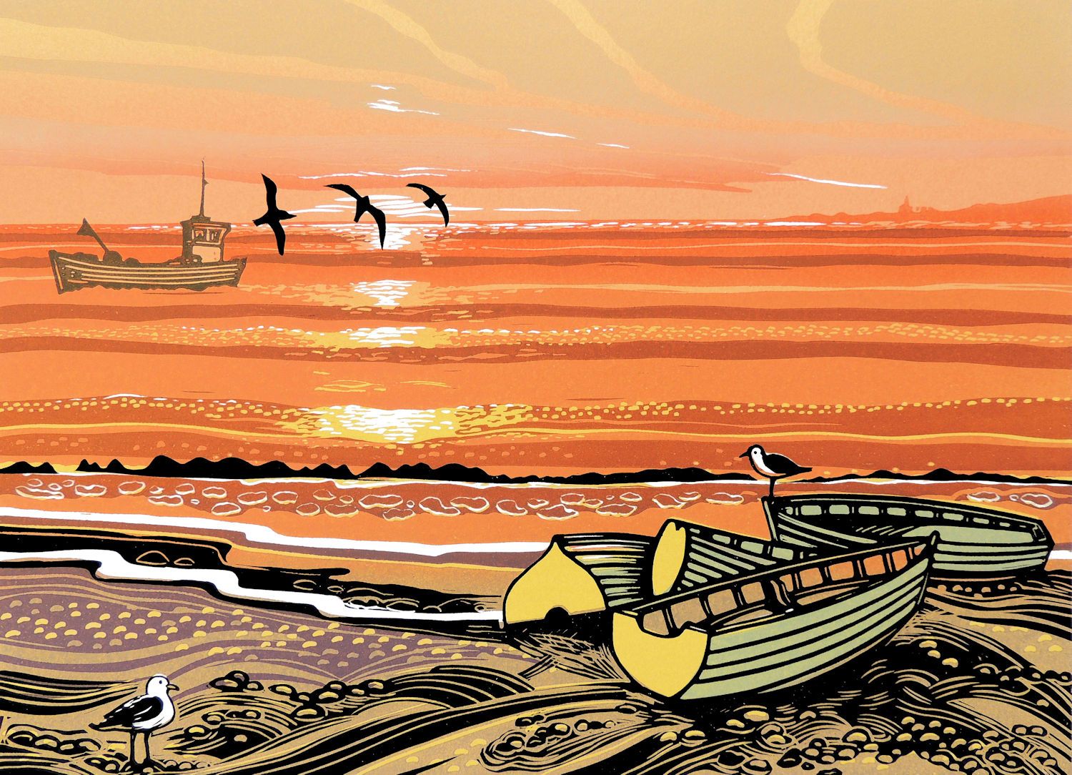 Beach Boats by Rob Barnes