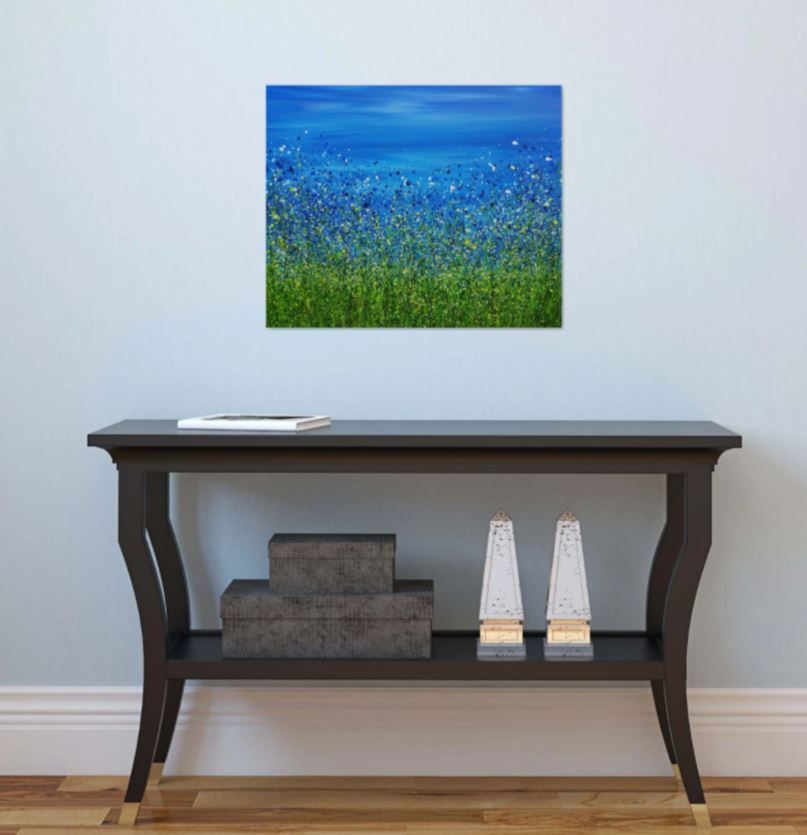 Meadow Blues #3 by Lucy Moore - Secondary Image