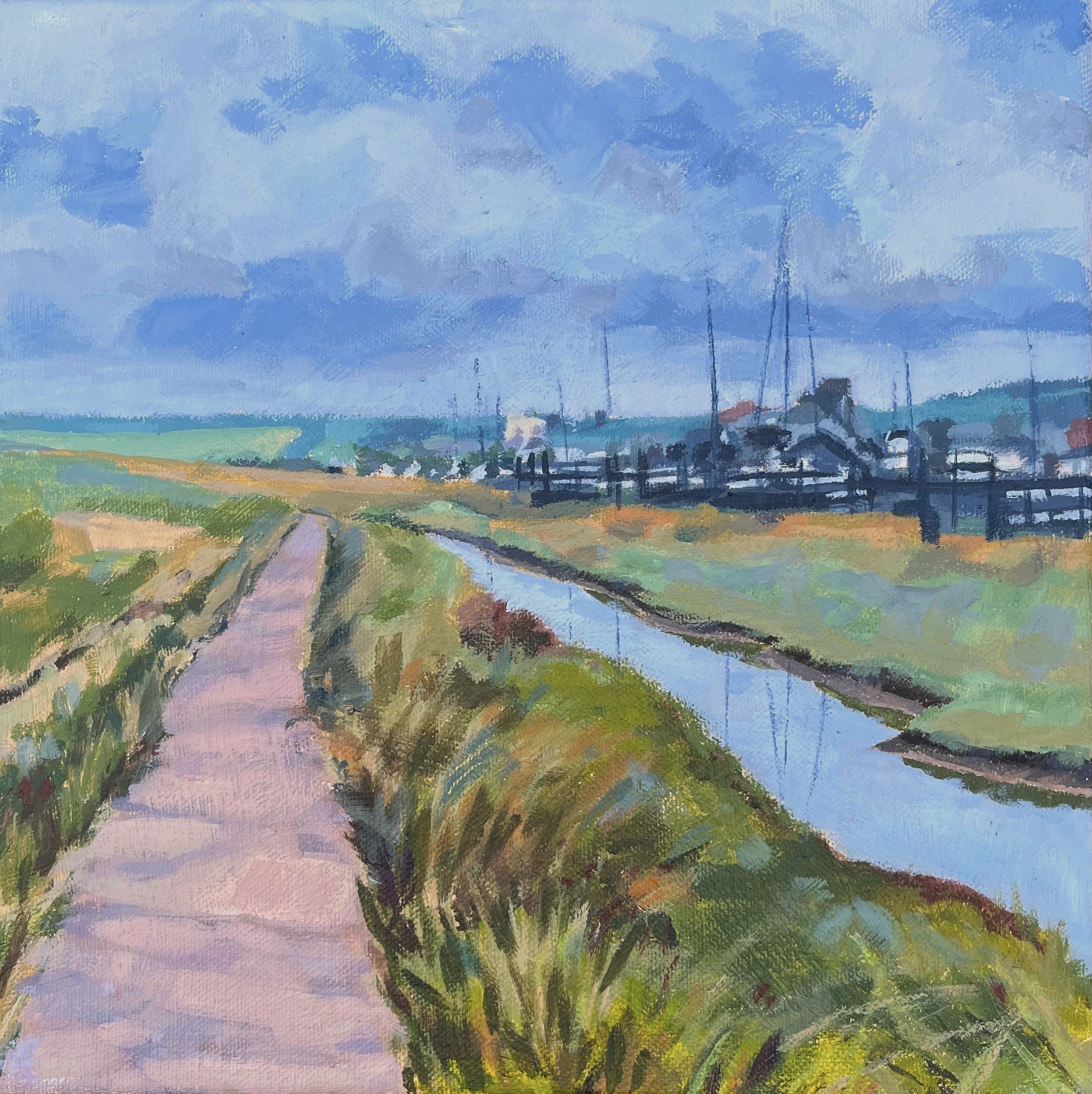 Moorings at Walberswick by Margaret Crutchley