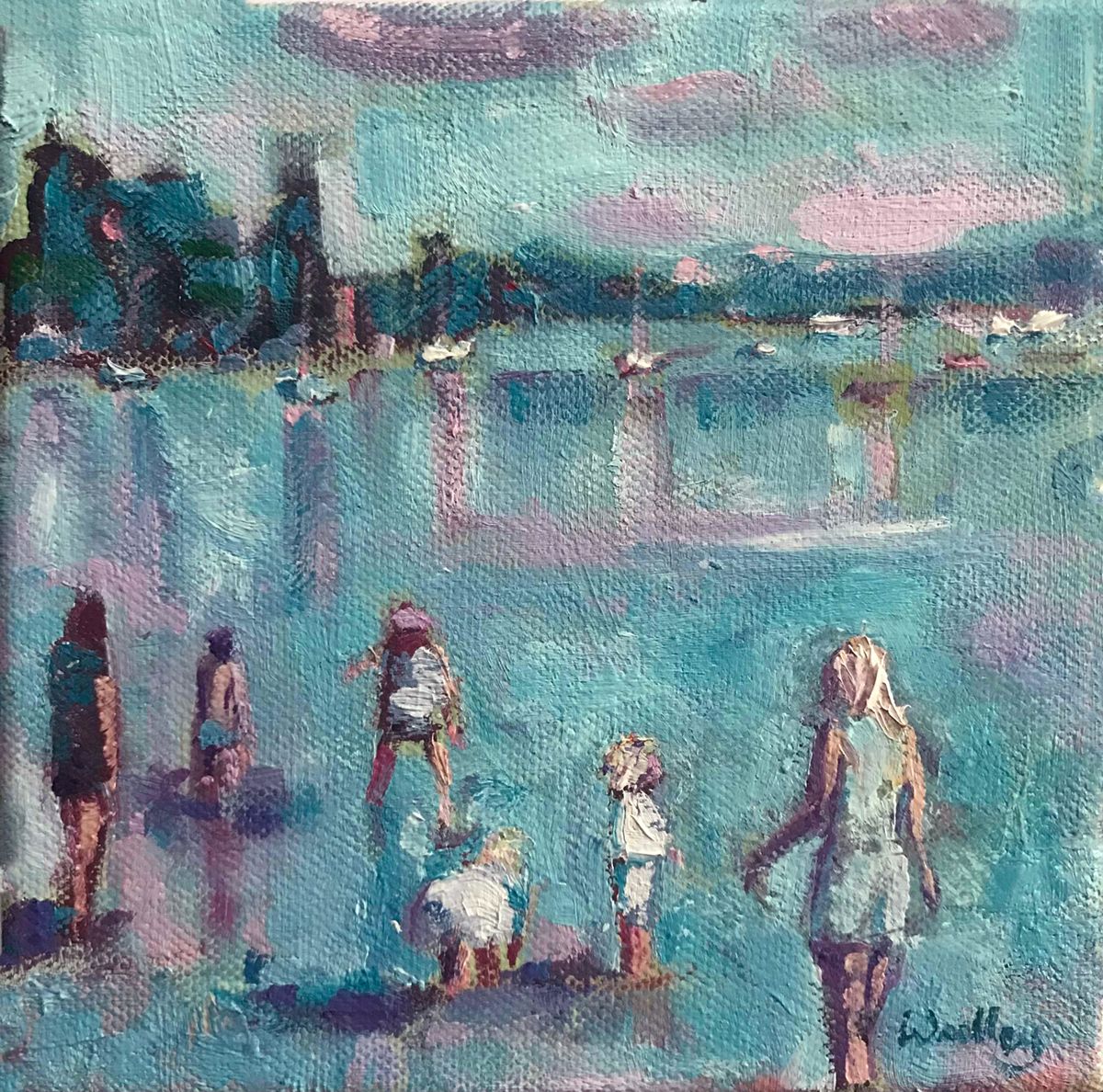 Paddling, Lake Windermere by Eleanor Woolley