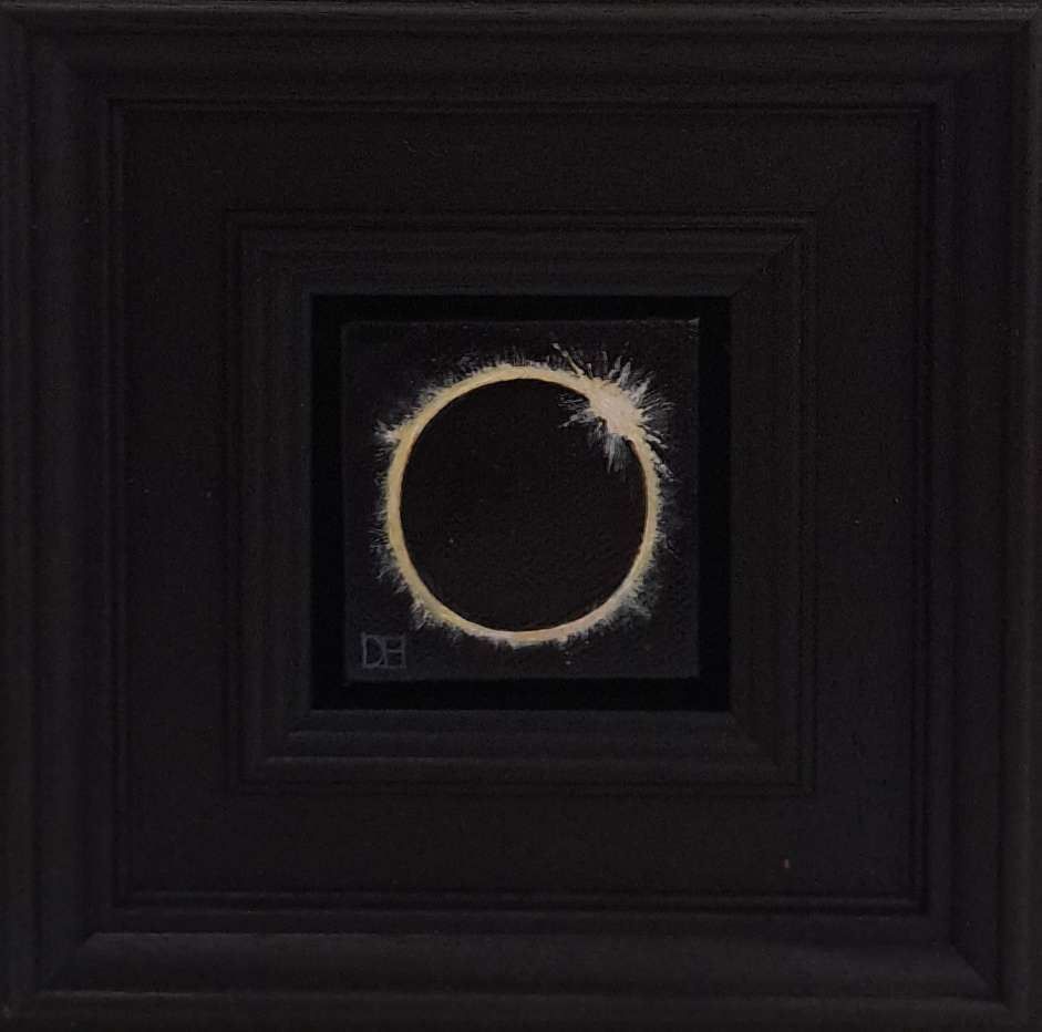 Sun Eclipse Pocket Painting #4 c  by Dani Humberstone