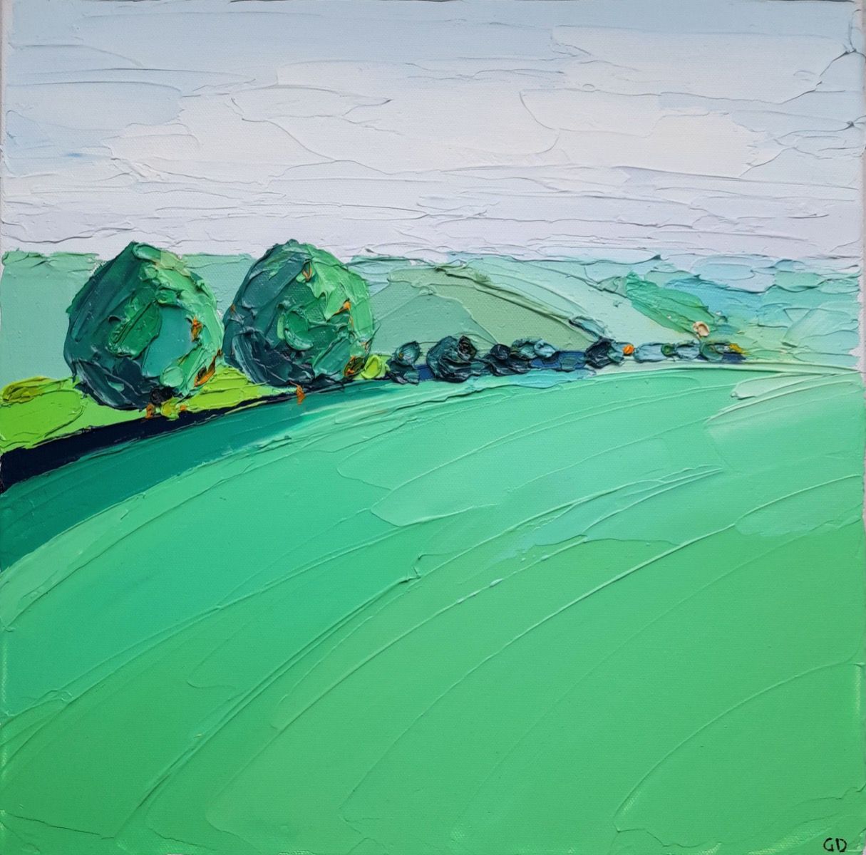 Dowdeswell Fields in Autumn Light by Georgie Dowling