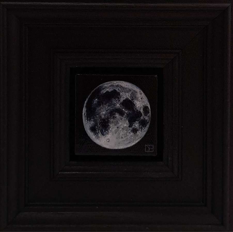  Moon Full Bright Pocket Painting 5c* by Dani Humberstone