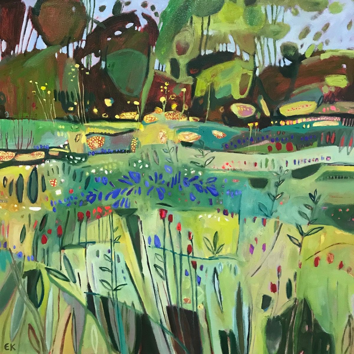 Fun with Agapanthus and Achillea by Elaine Kazimierczuk