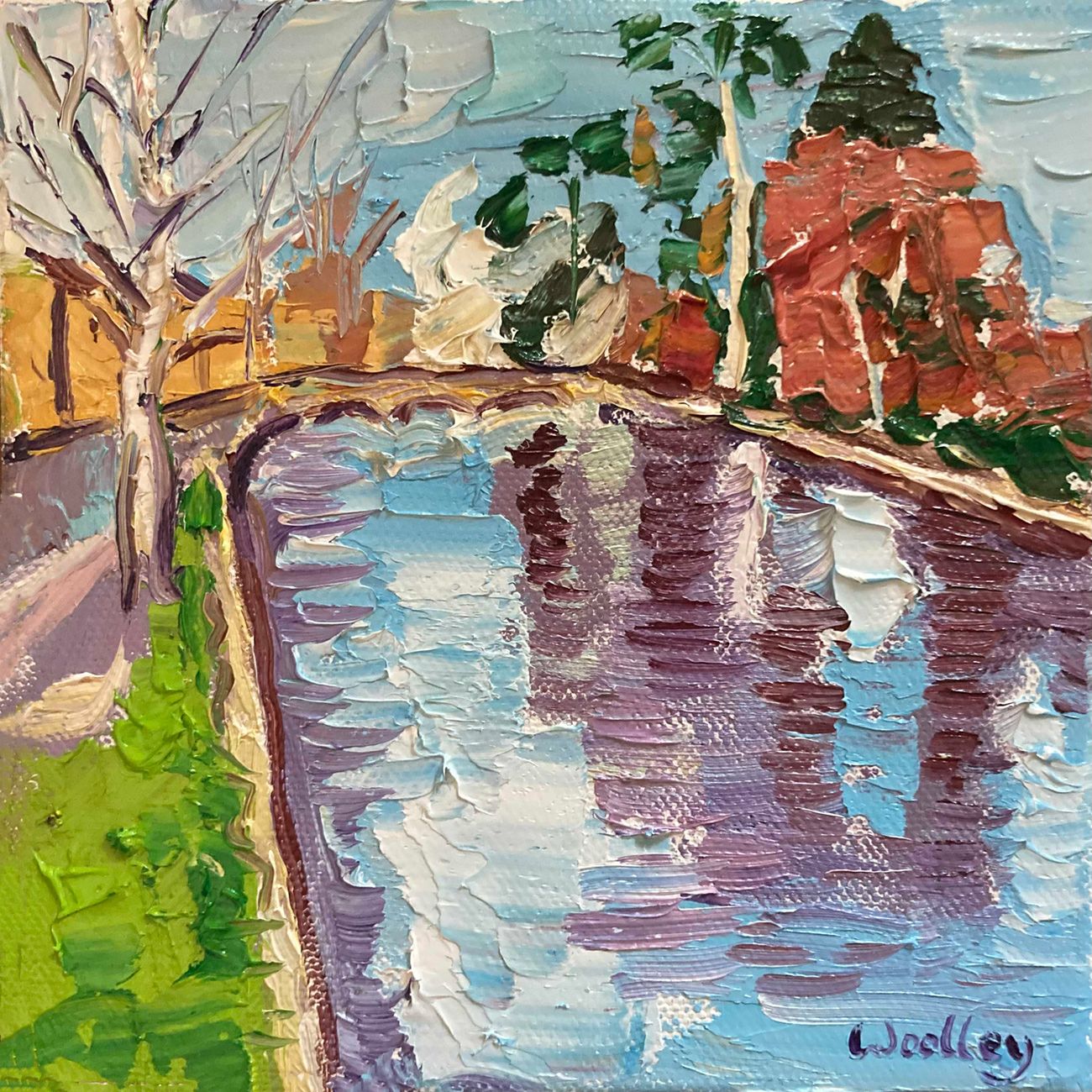 Bourton in Flood by Eleanor Woolley