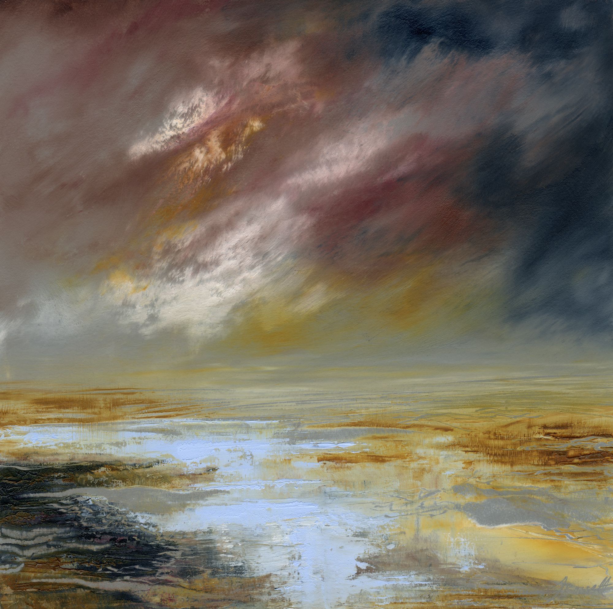 Estuary Storm by Jacqui Bassett
