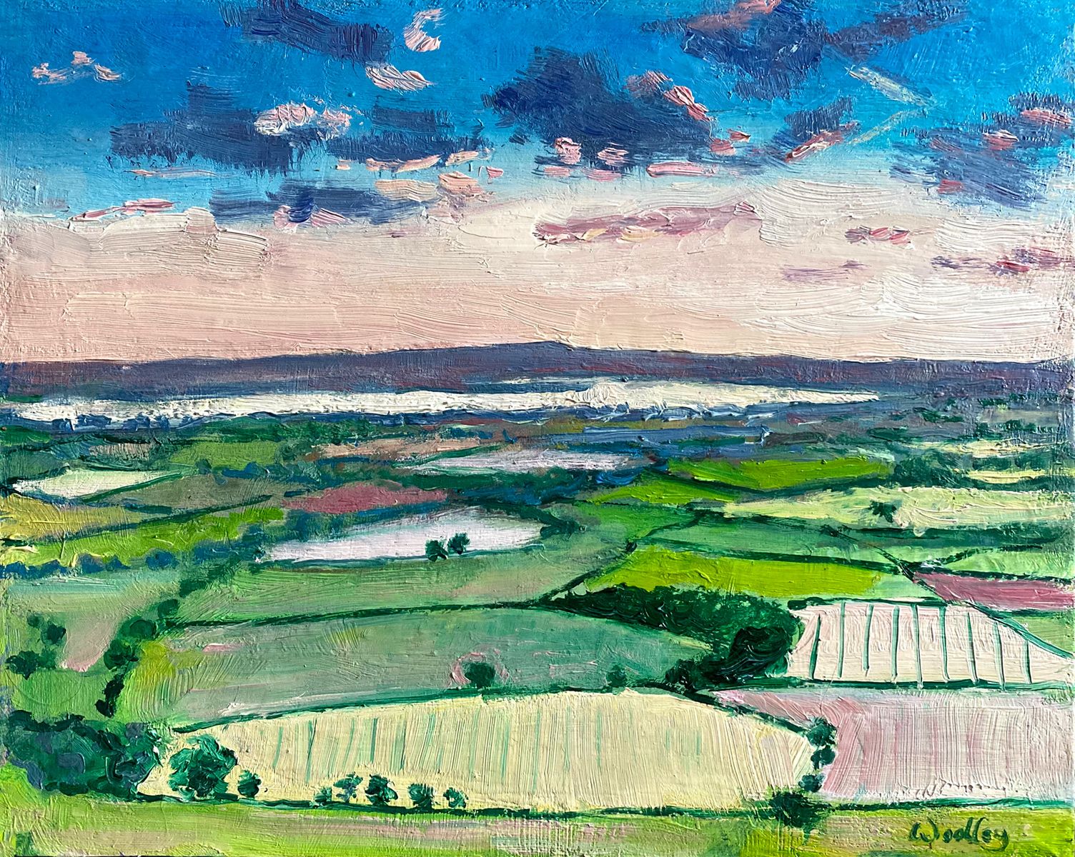 Severn Vale Sunrise by Eleanor Woolley