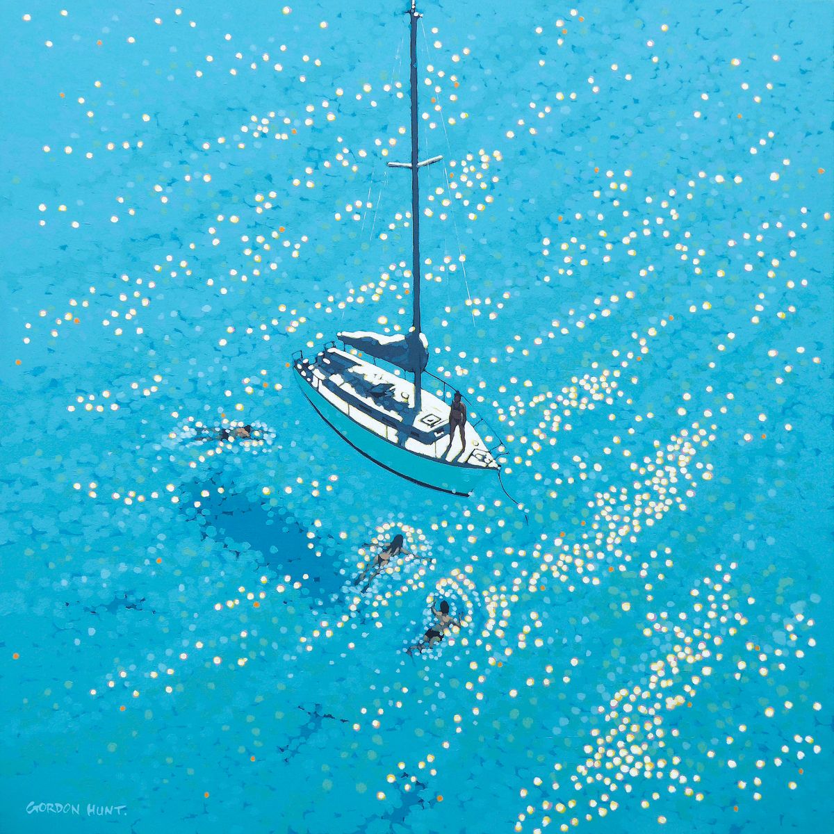 Swim Stop (Sheet: 70 x 70cm) by Gordon Hunt