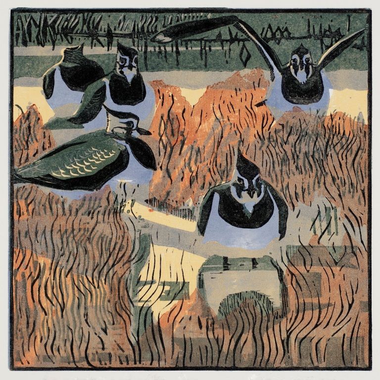 Lapwings & Seablite by Robert Greenhalf