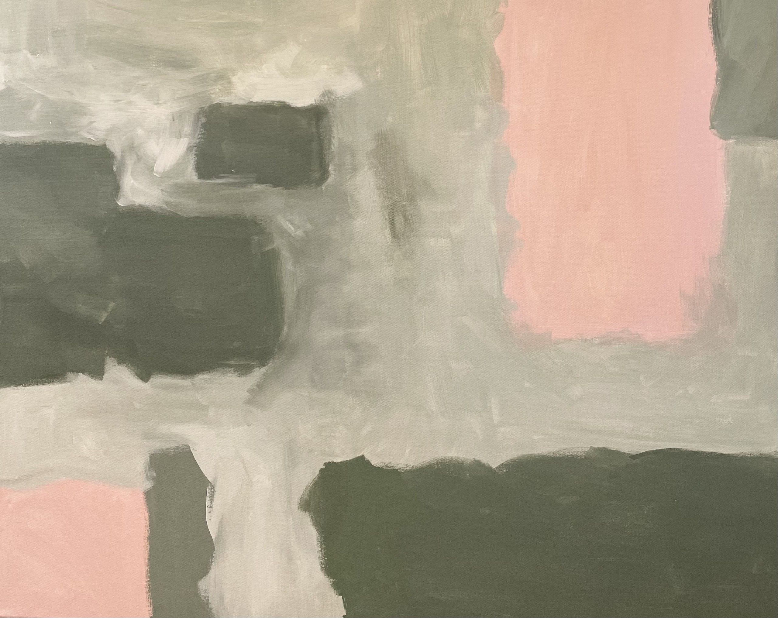 Pink and Green Fields by Fleur Park