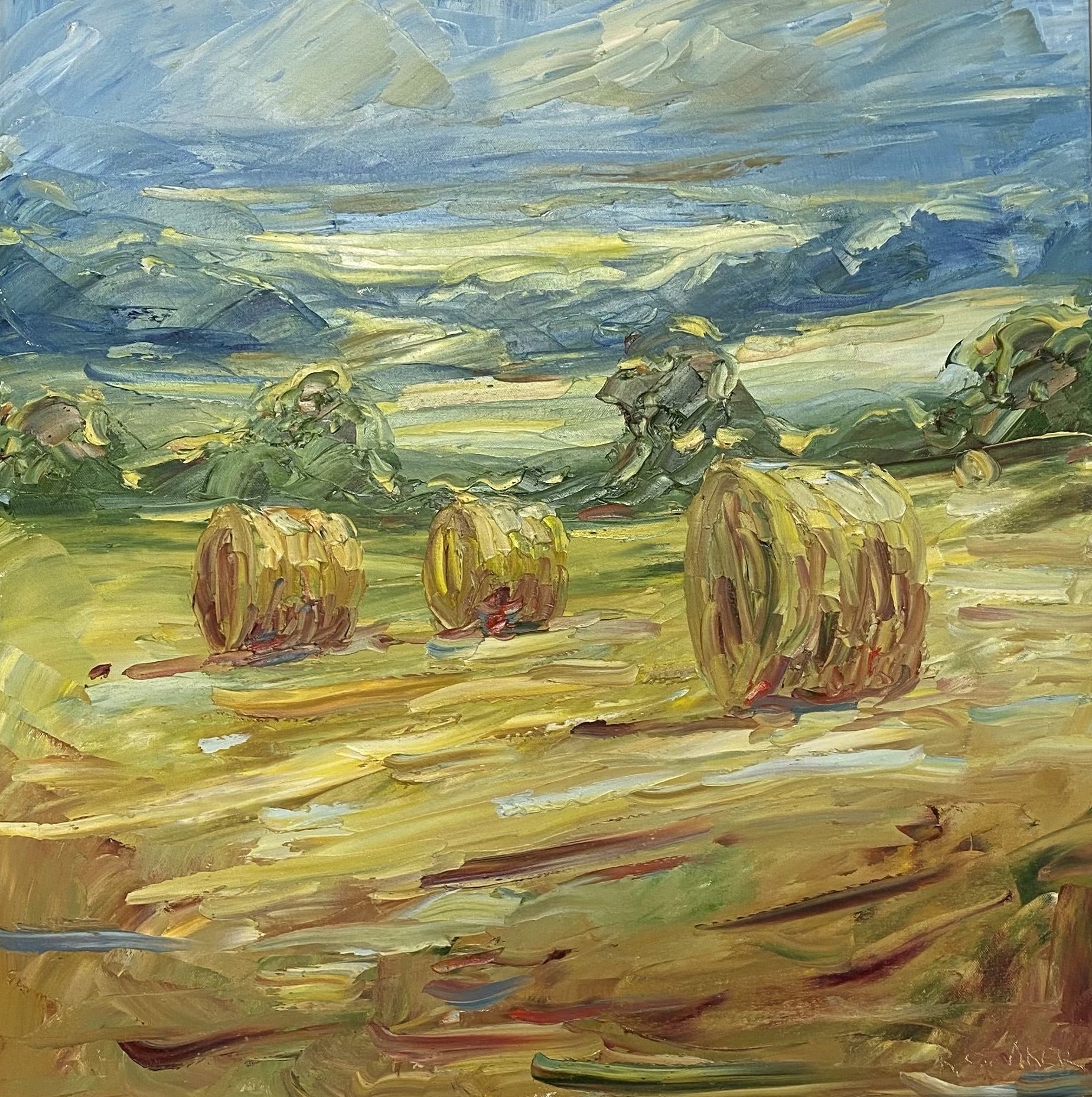 Big Bales, August by Rupert Aker