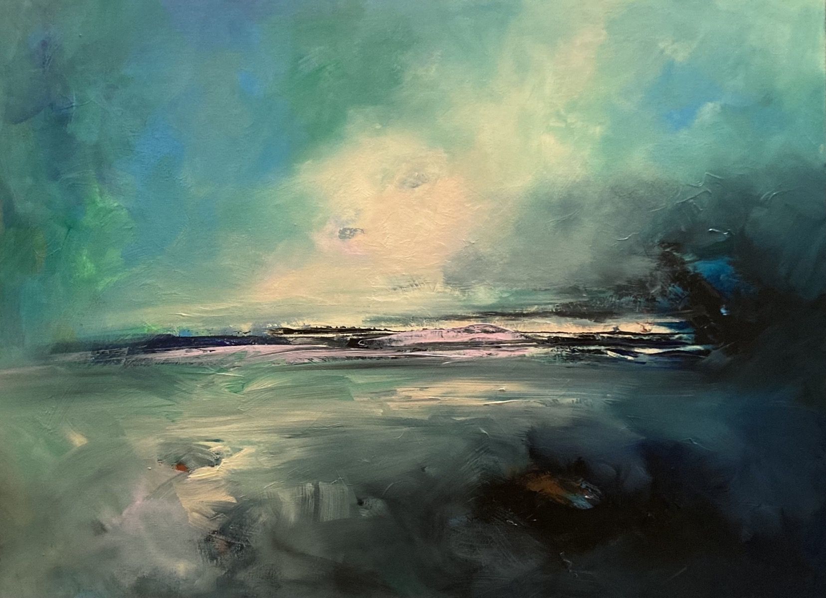 Pink And Turquoise Bliss by Susanne Winter