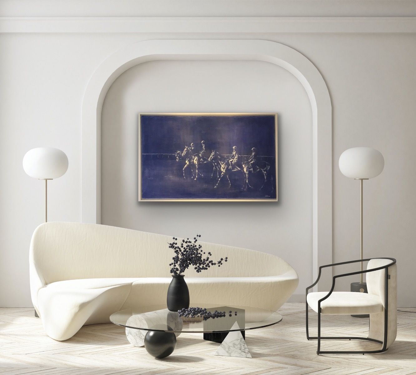 First Lot on Newmarket Heath by Sophie Harden - Secondary Image