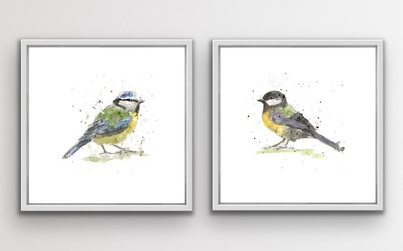 Blue Tit and Great Tit by Zaza Shelley