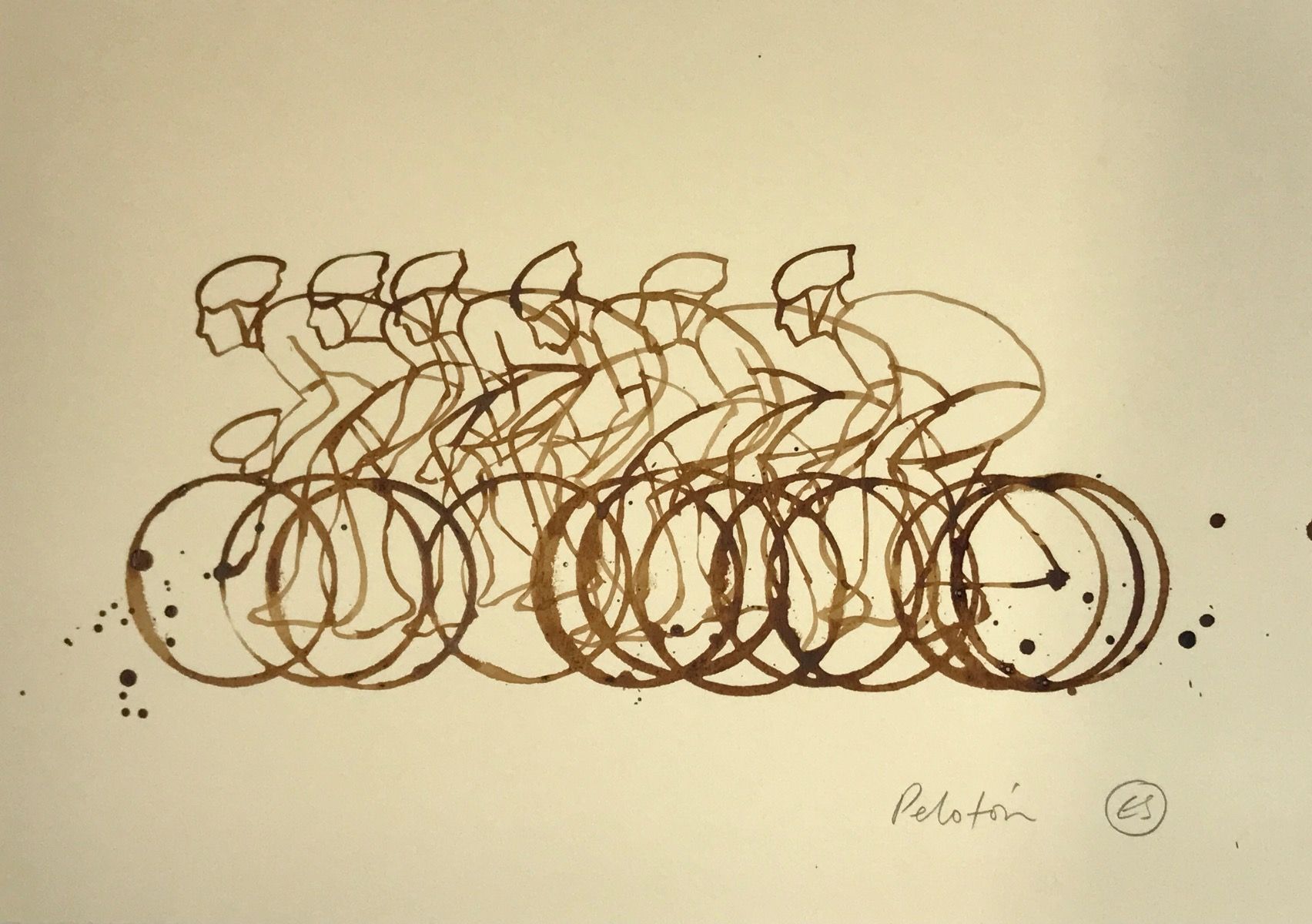 Small Coffee Peloton (CP2_small_feb15) by Eliza Southwood