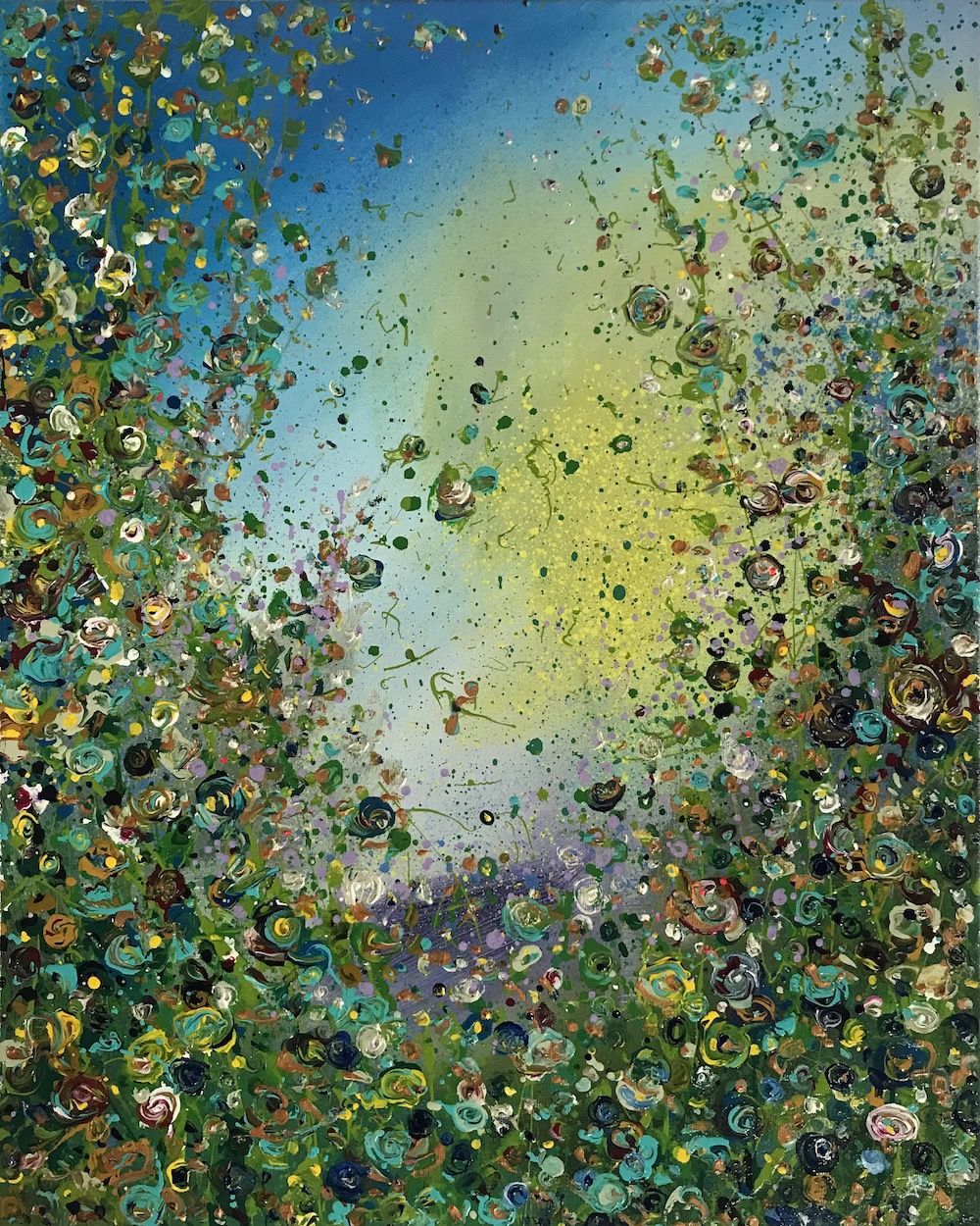 Abstract Wild Floral II by Jan Rogers