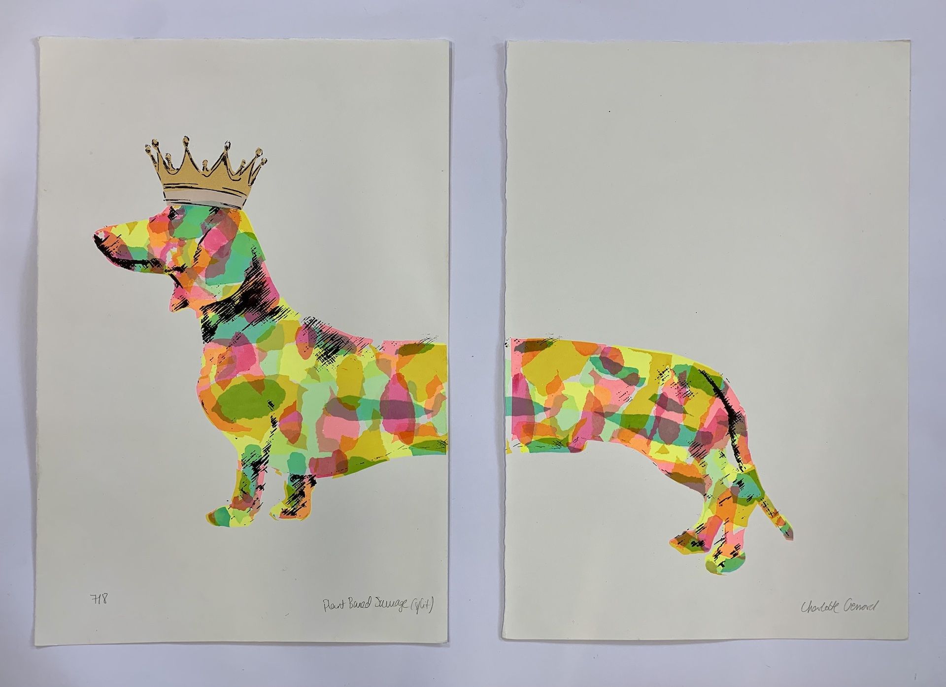 Plant Based Sausage (Split) by Charlotte Gerrard