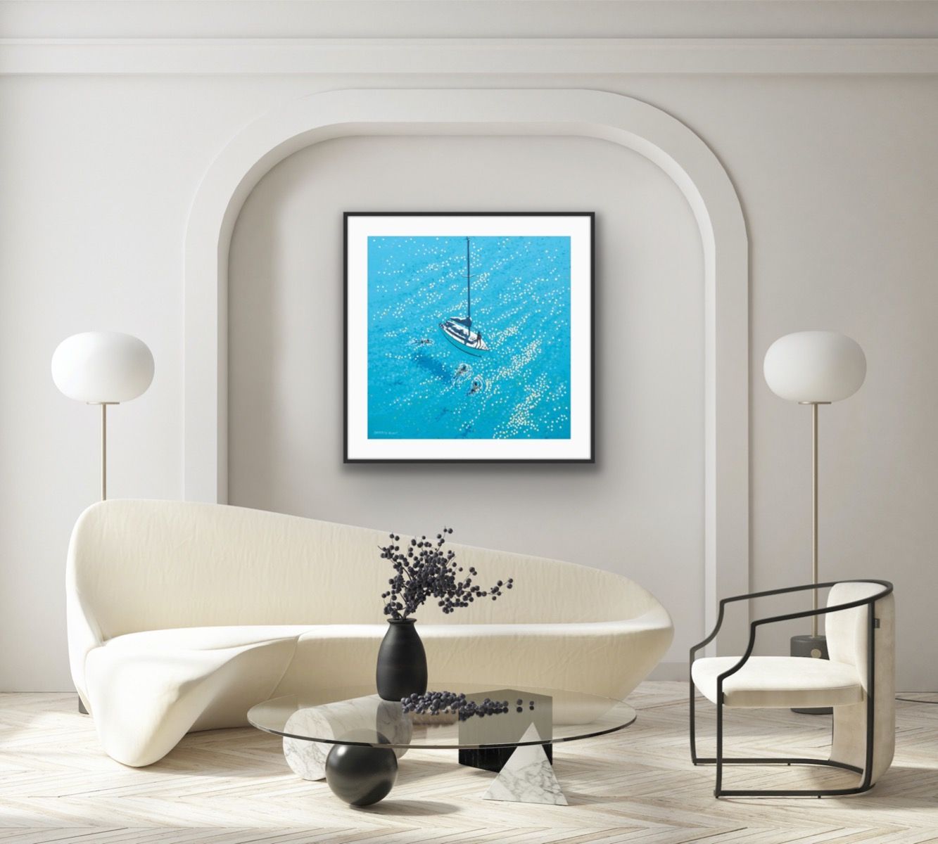 Swim Stop (Sheet: 70 x 70cm) by Gordon Hunt - Secondary Image