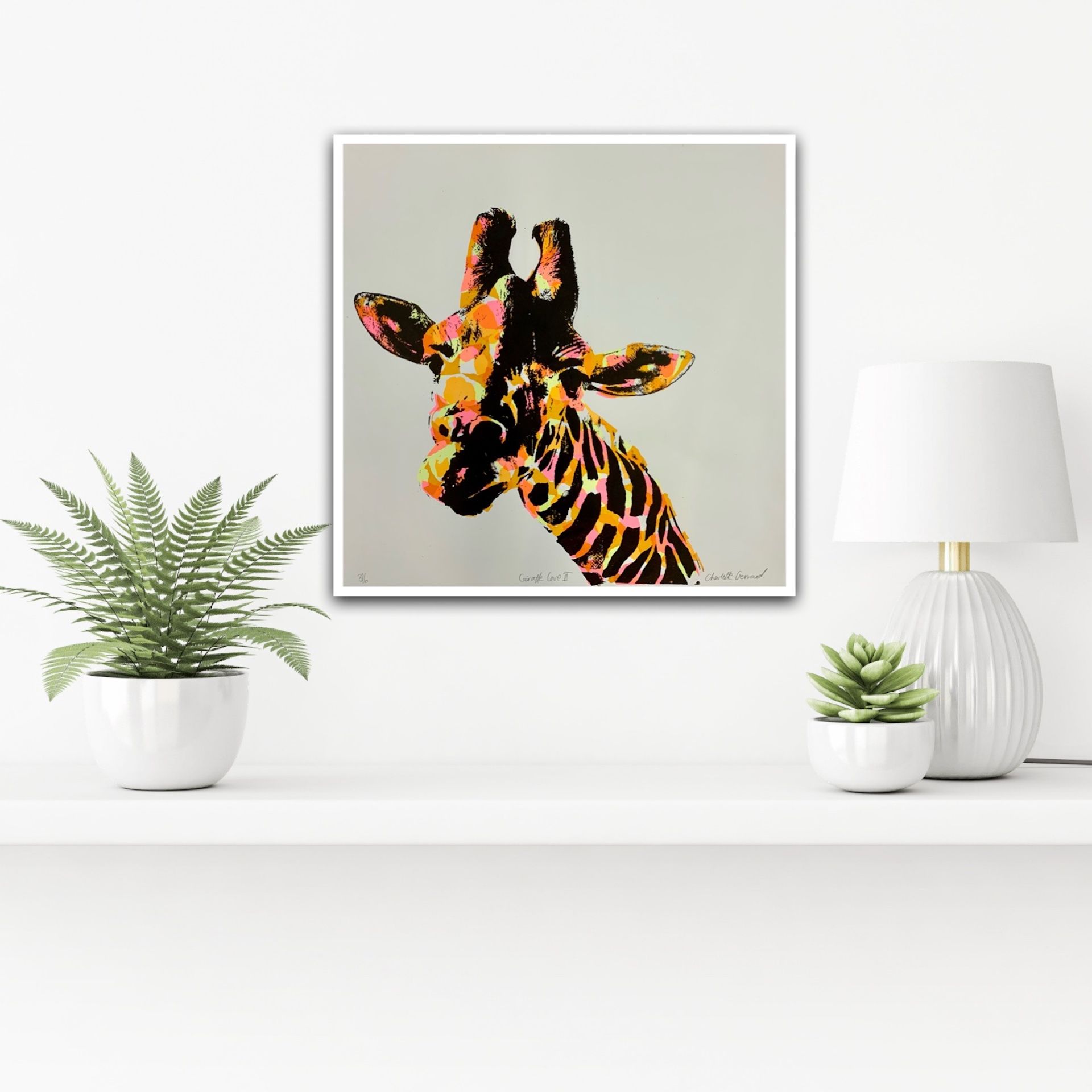 Giraffe Love by Charlotte Gerrard - Secondary Image