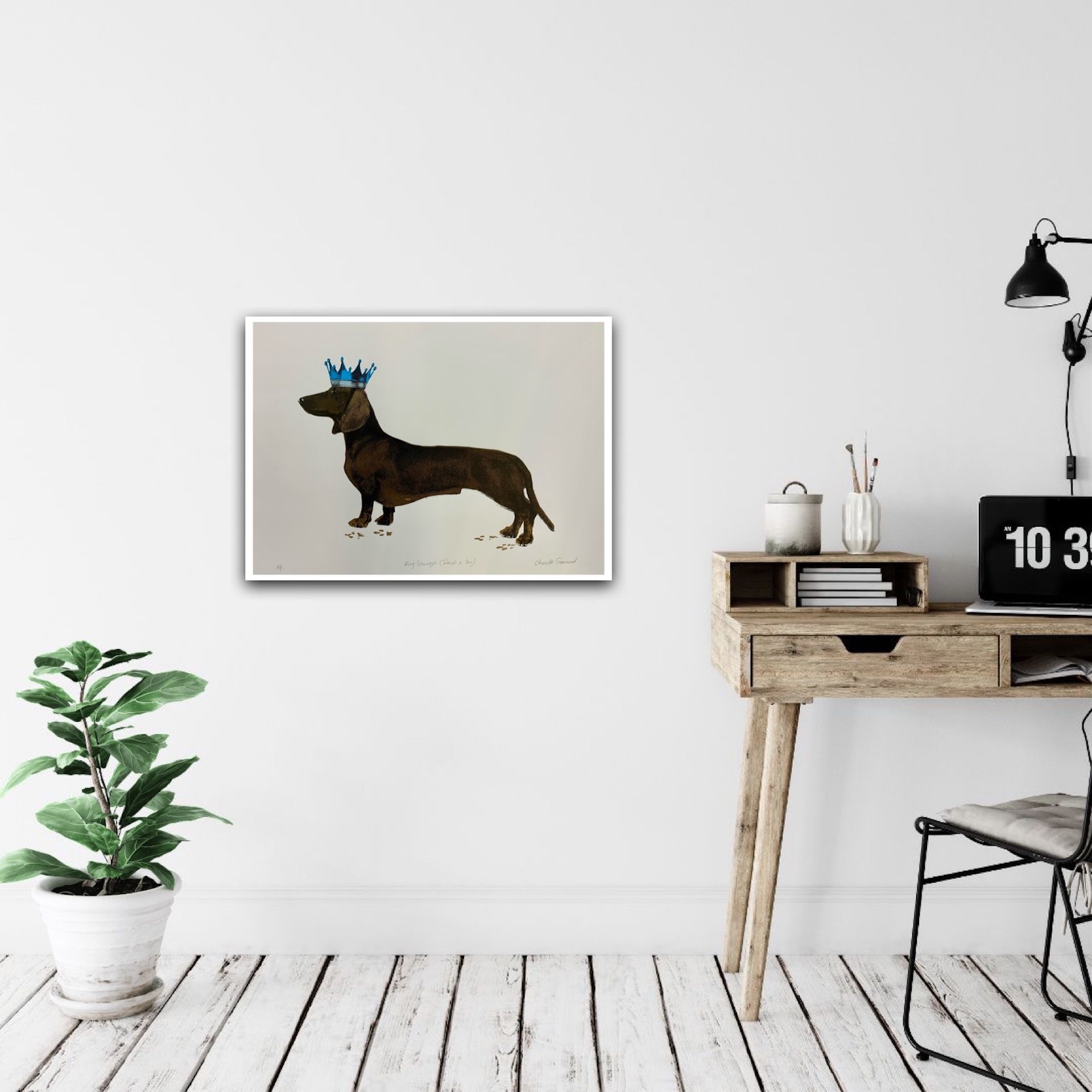 King Sausage (Black N Tan) by Charlotte Gerrard - Secondary Image